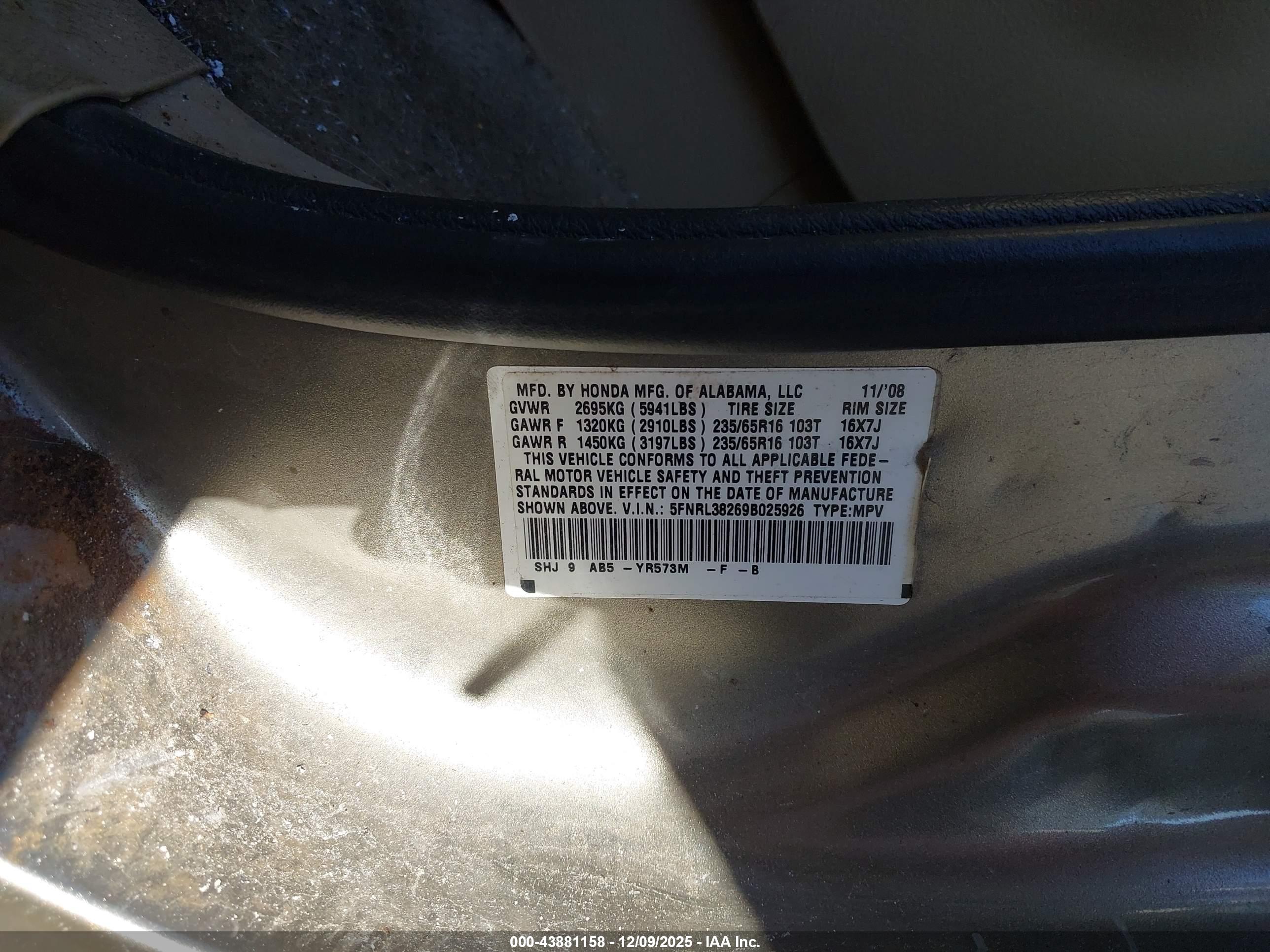 HONDA ODYSSEY image 9