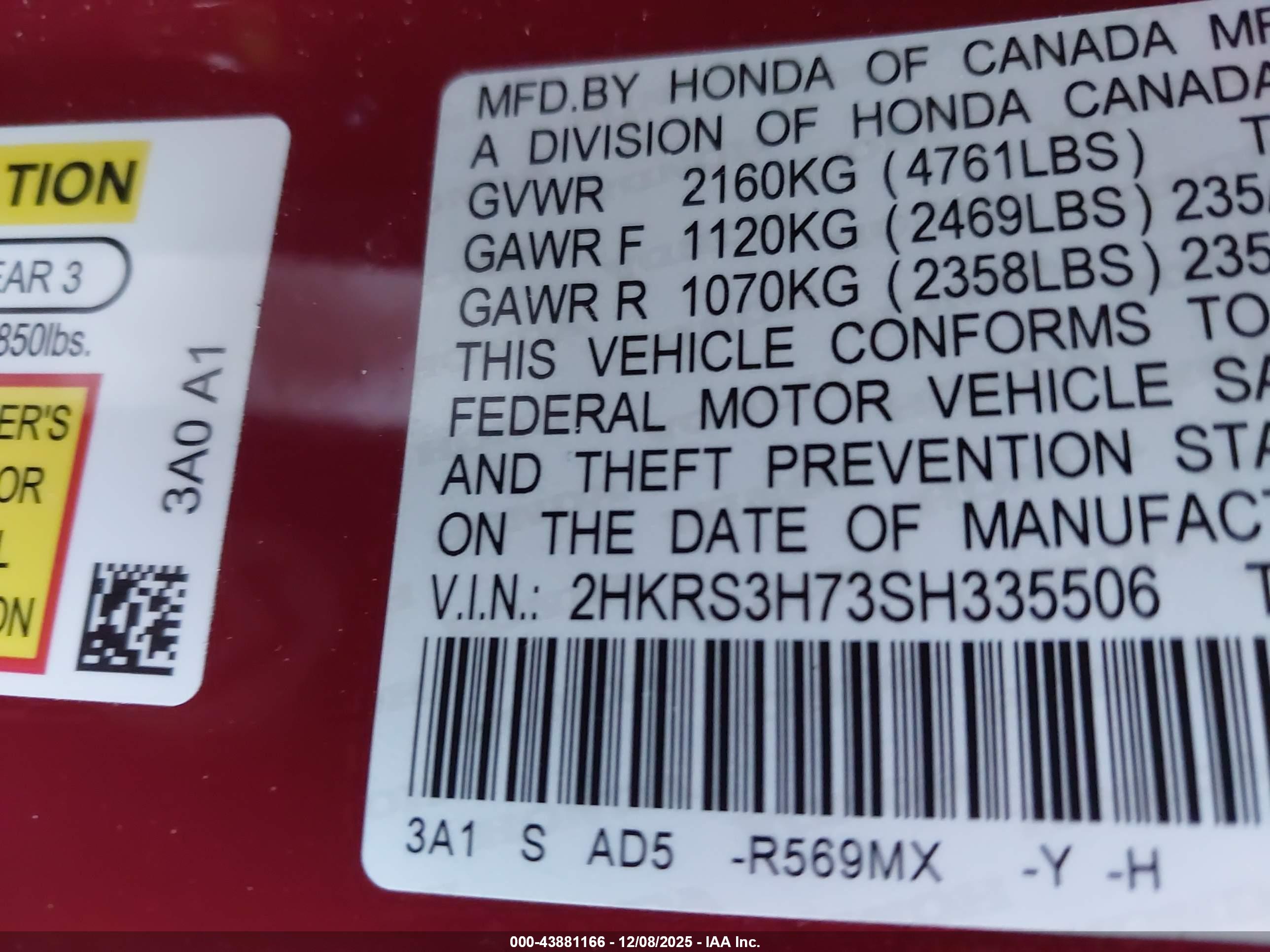 HONDA CR-V image 9
