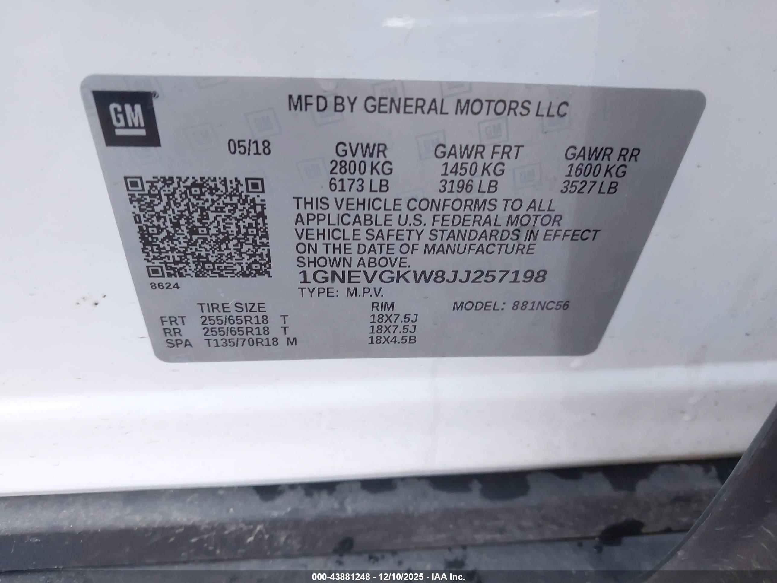 CHEVROLET TRAVERSE image 9