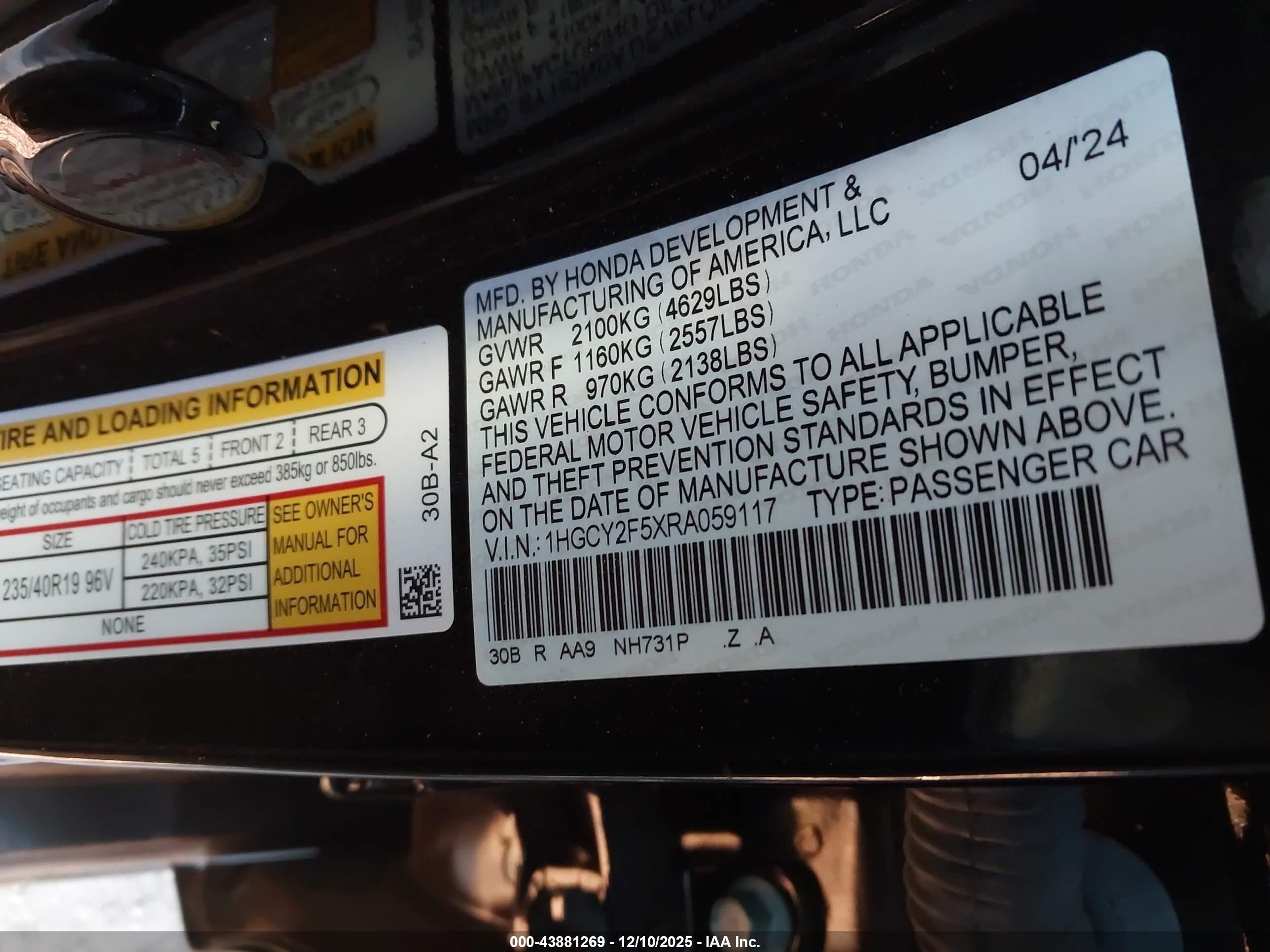 HONDA ACCORD image 9