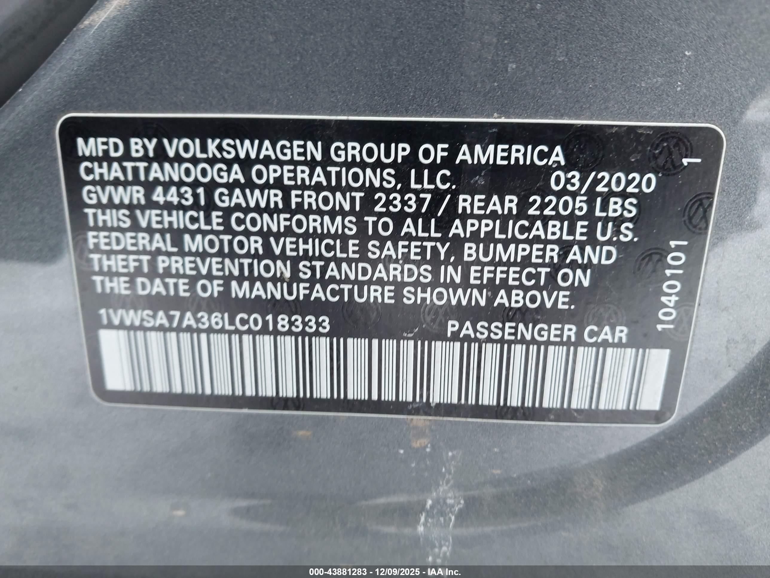 VOLKSWAGEN PASSAT image 9