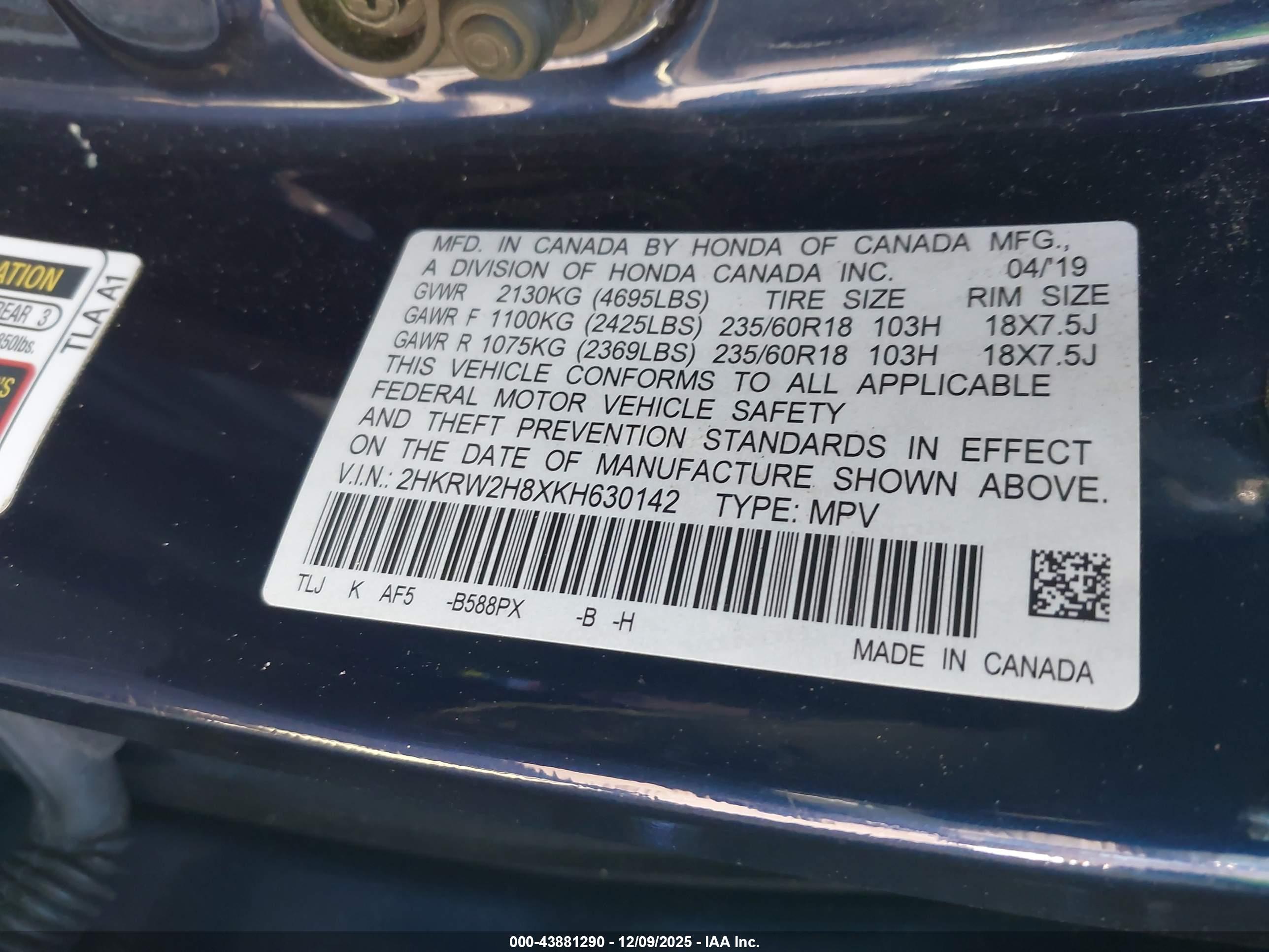 HONDA CR-V image 9