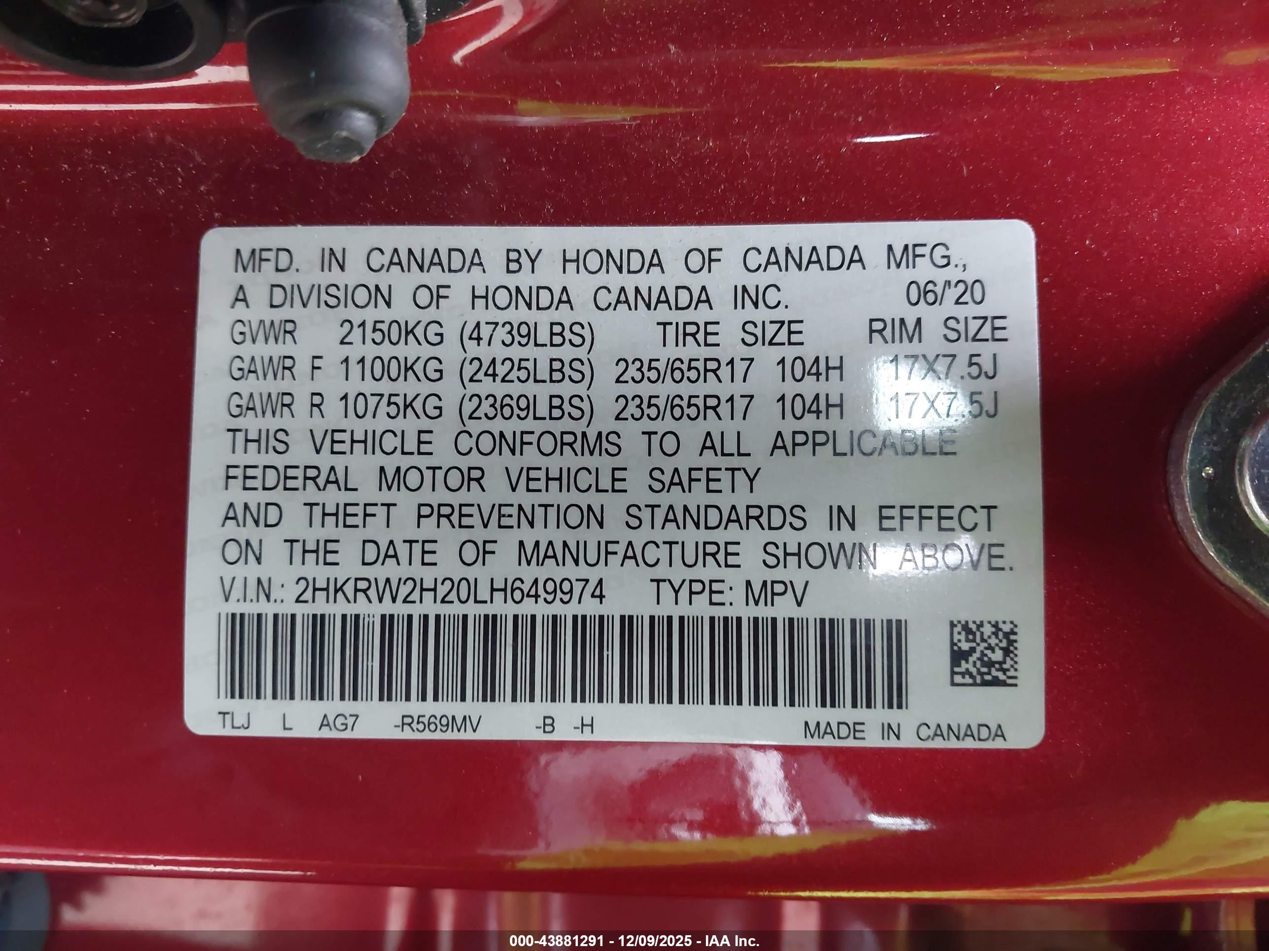 HONDA CR-V image 9