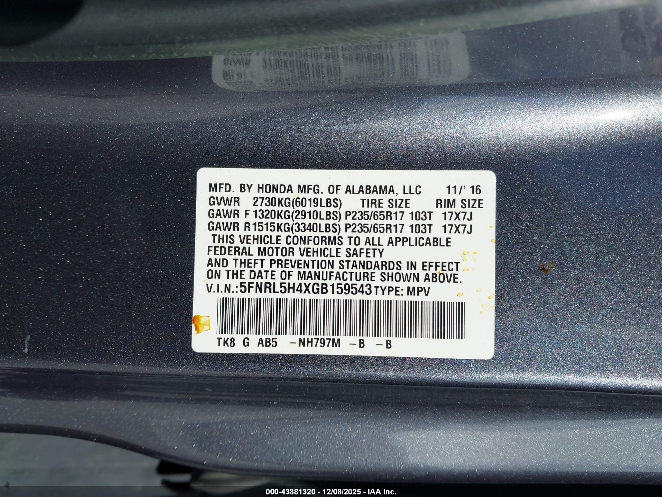 HONDA ODYSSEY image 9