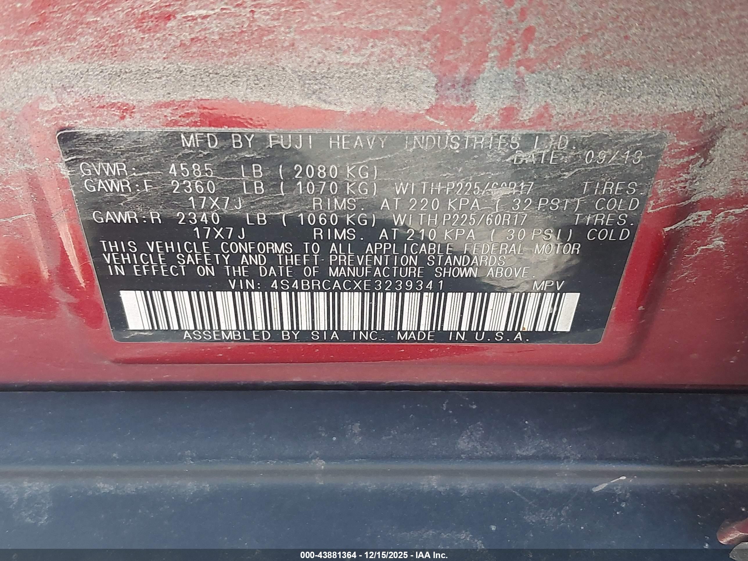 SUBARU OUTBACK image 9