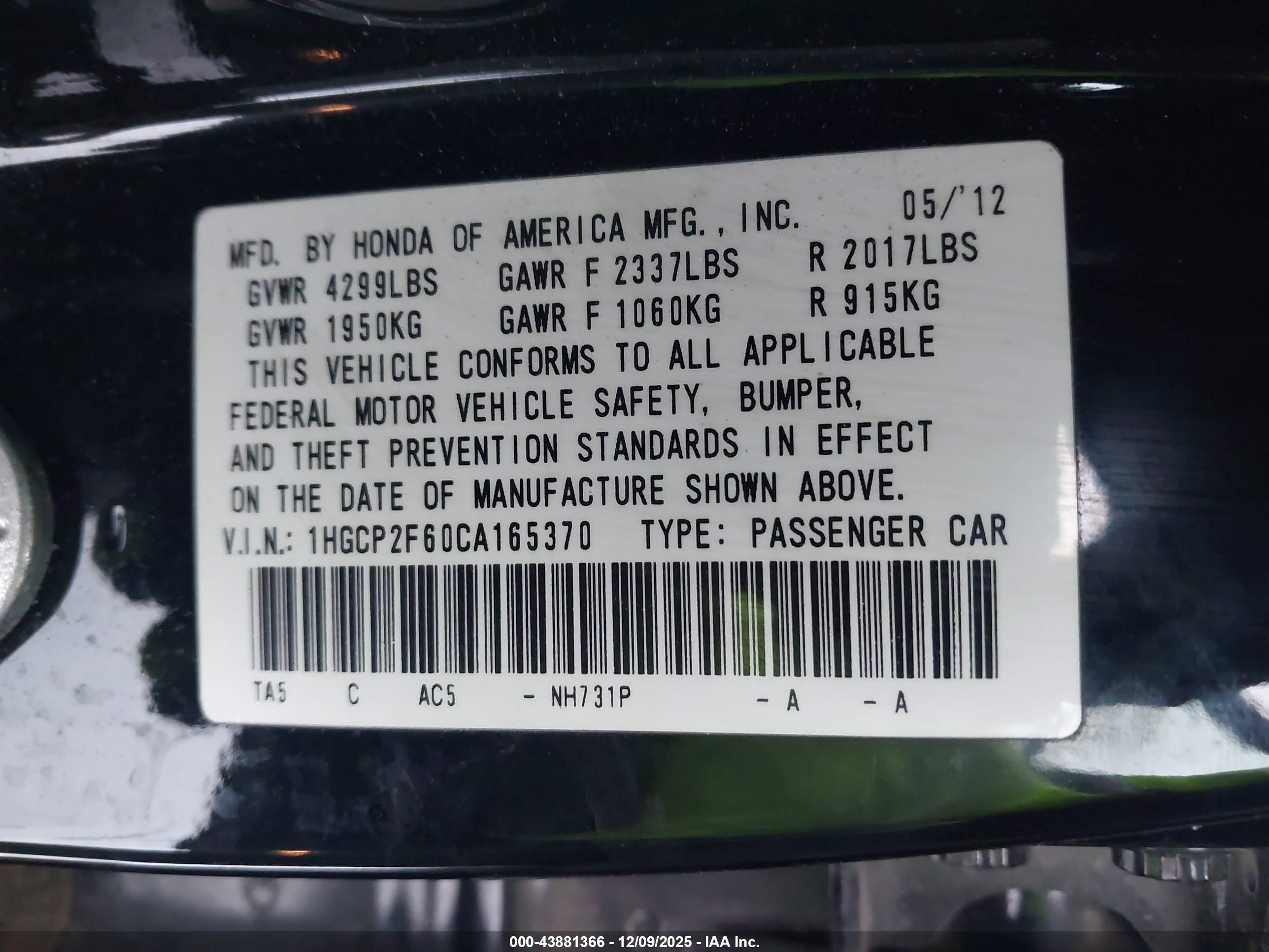 HONDA ACCORD image 9