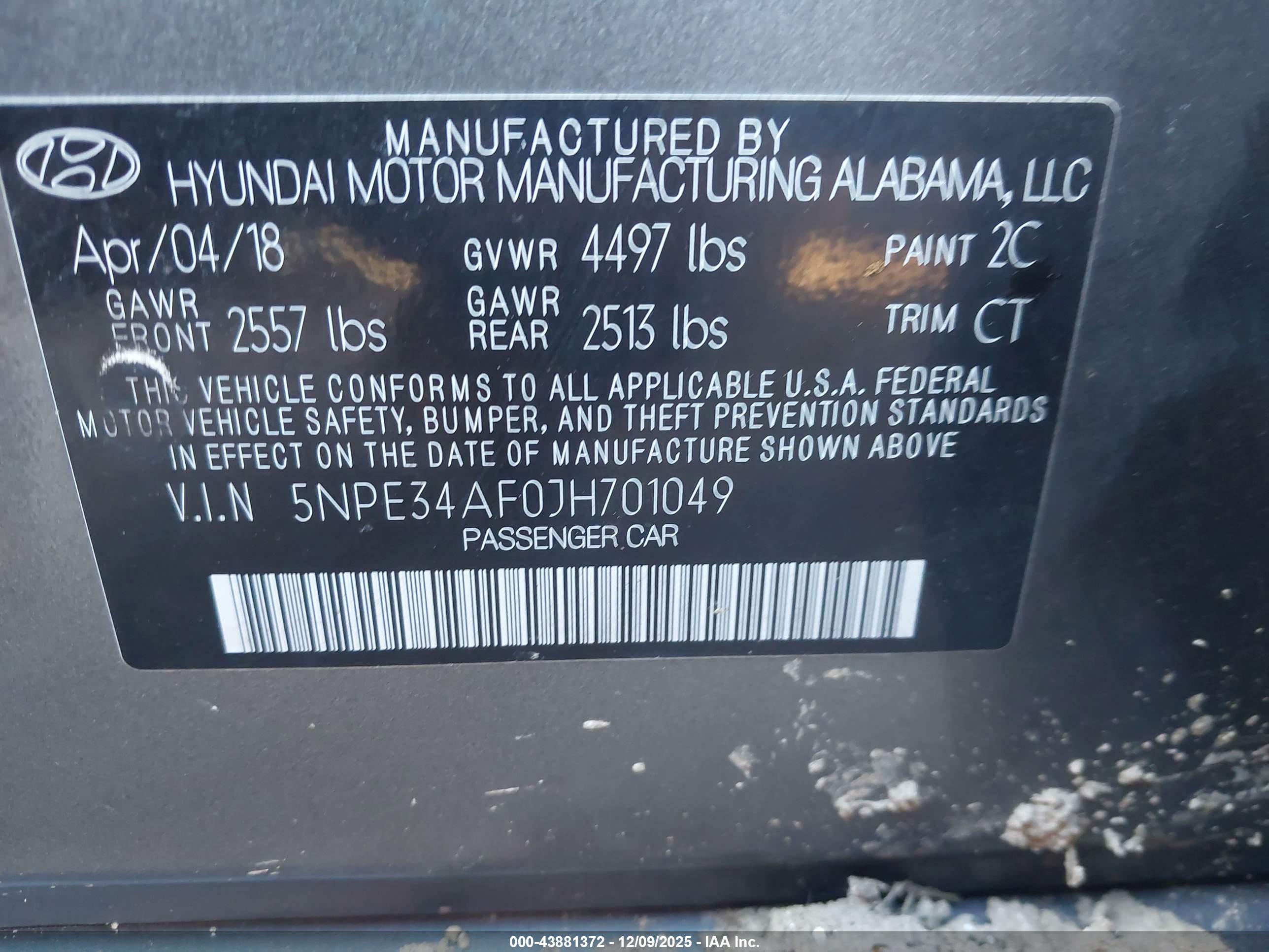 HYUNDAI SONATA image 9