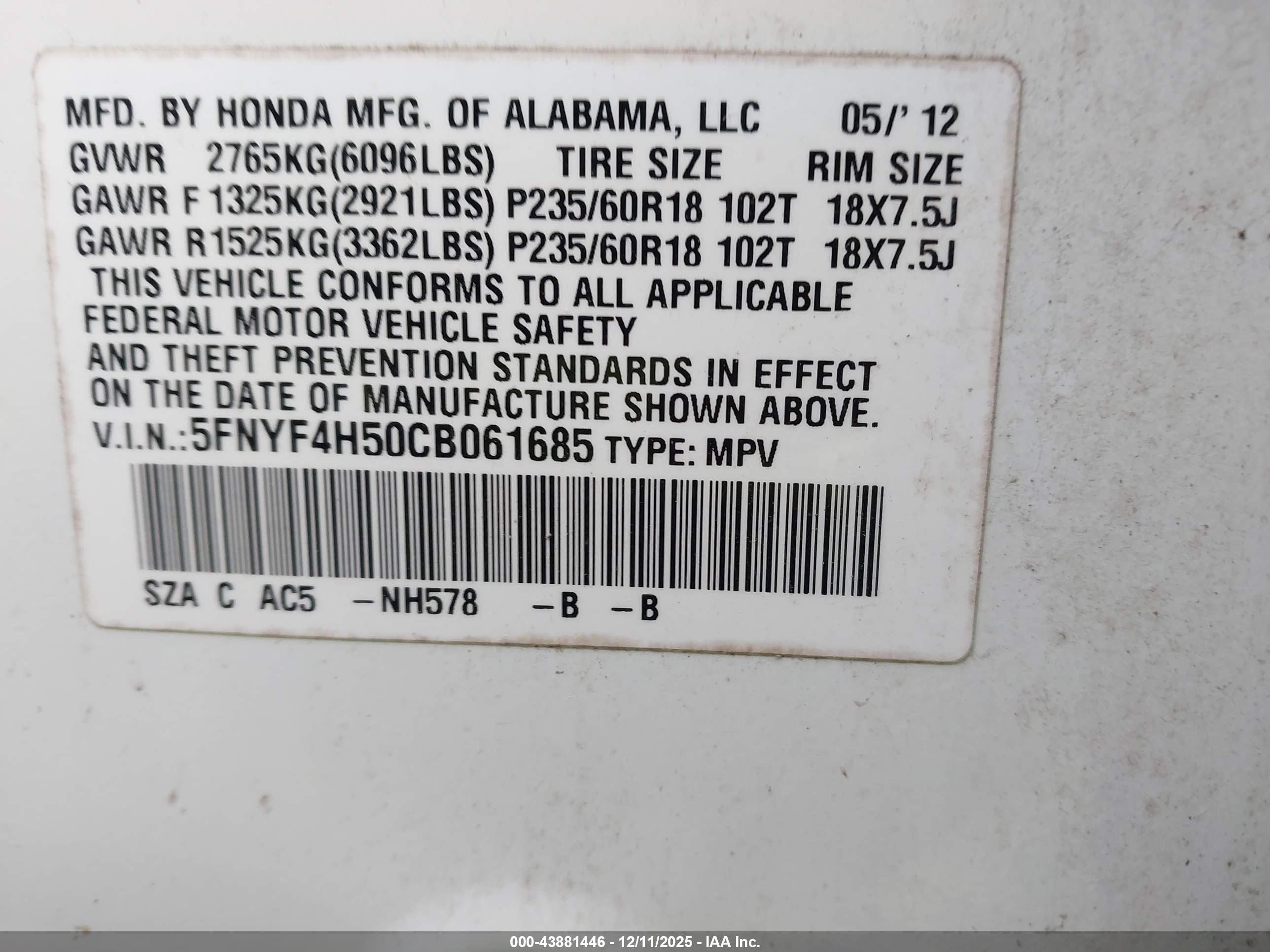 HONDA PILOT image 9
