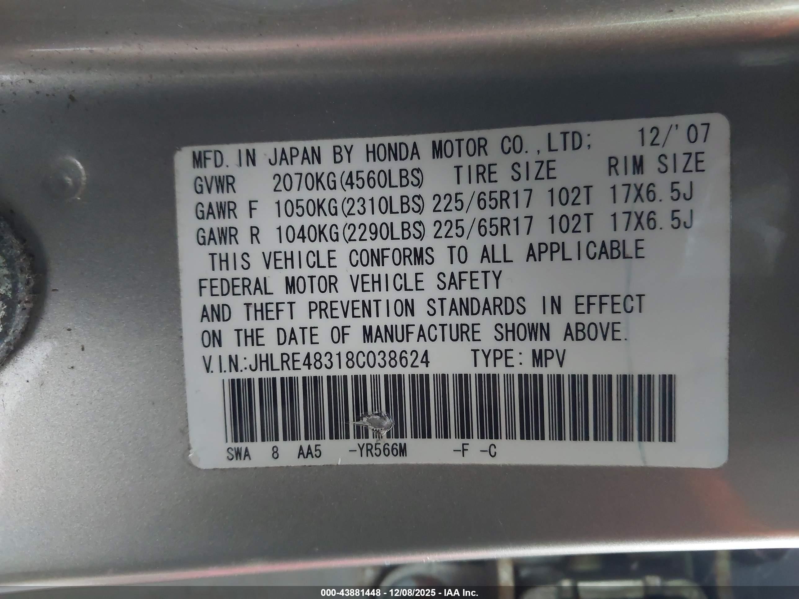 HONDA CR-V image 9