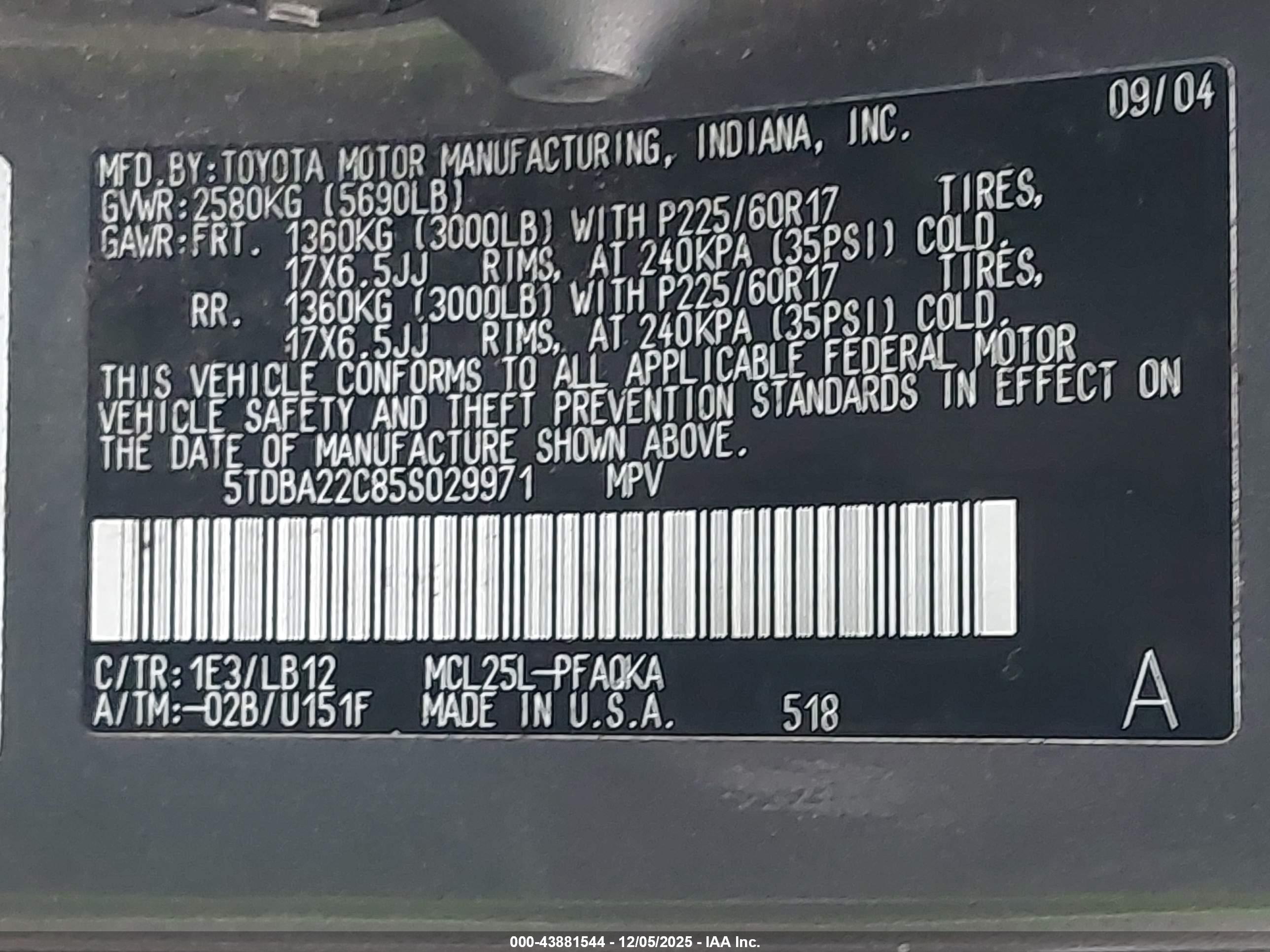 TOYOTA SIENNA image 9