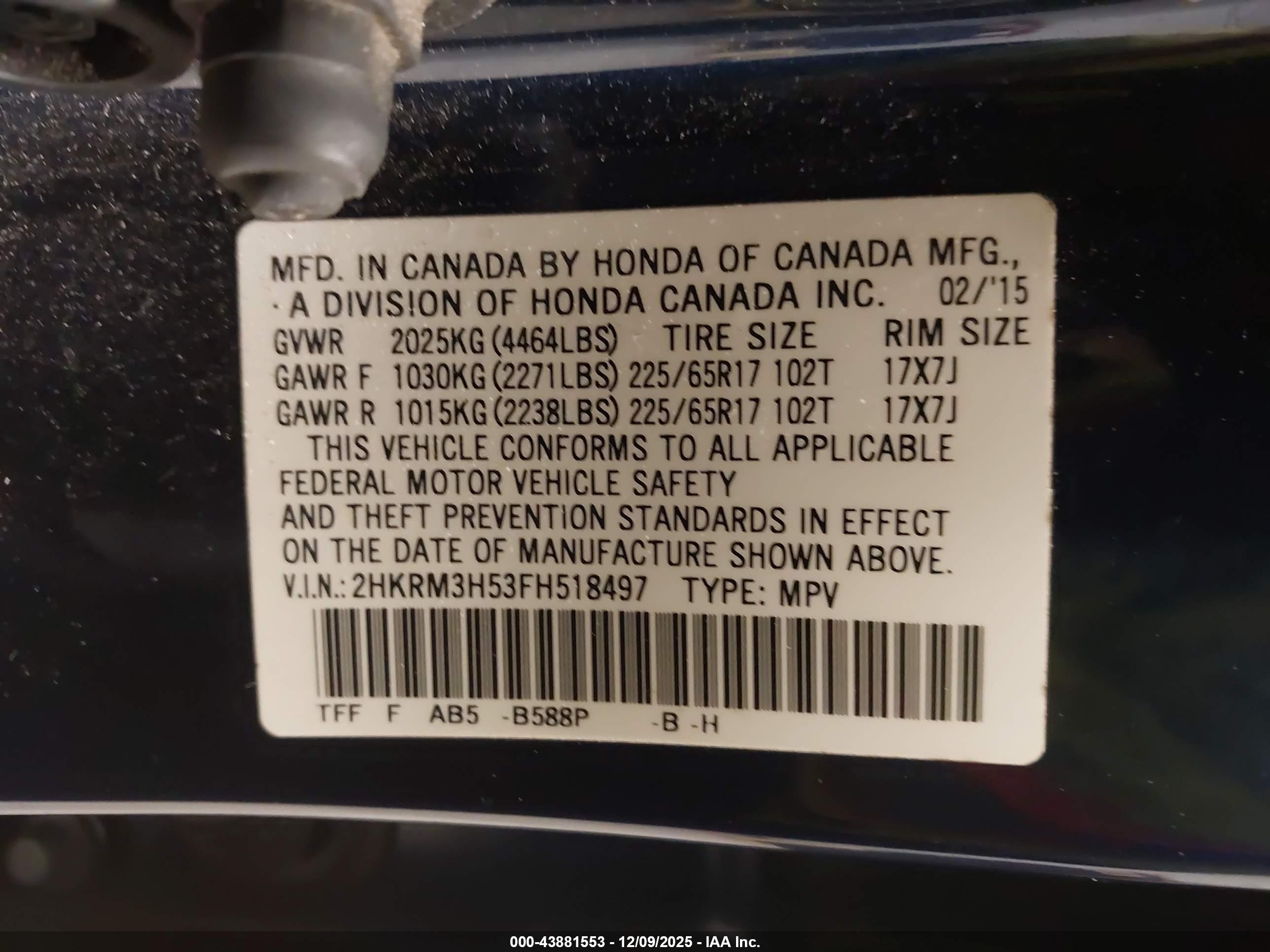 HONDA CR-V image 9