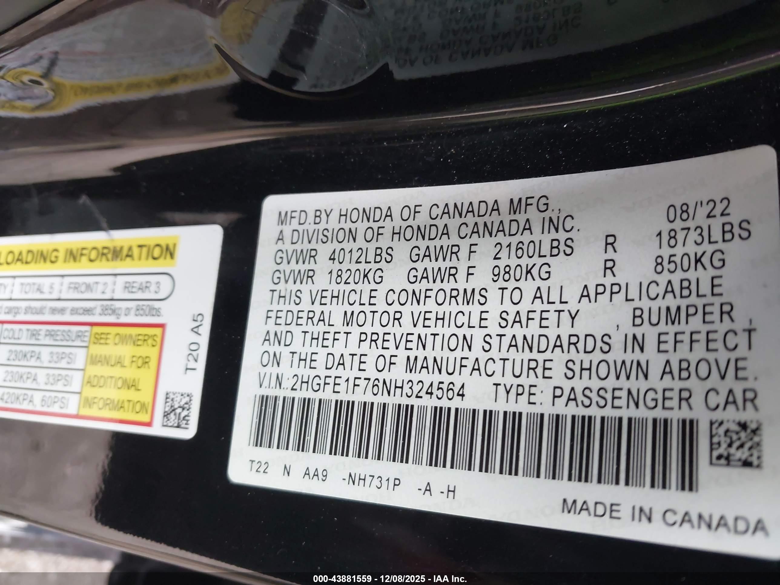 HONDA CIVIC image 9