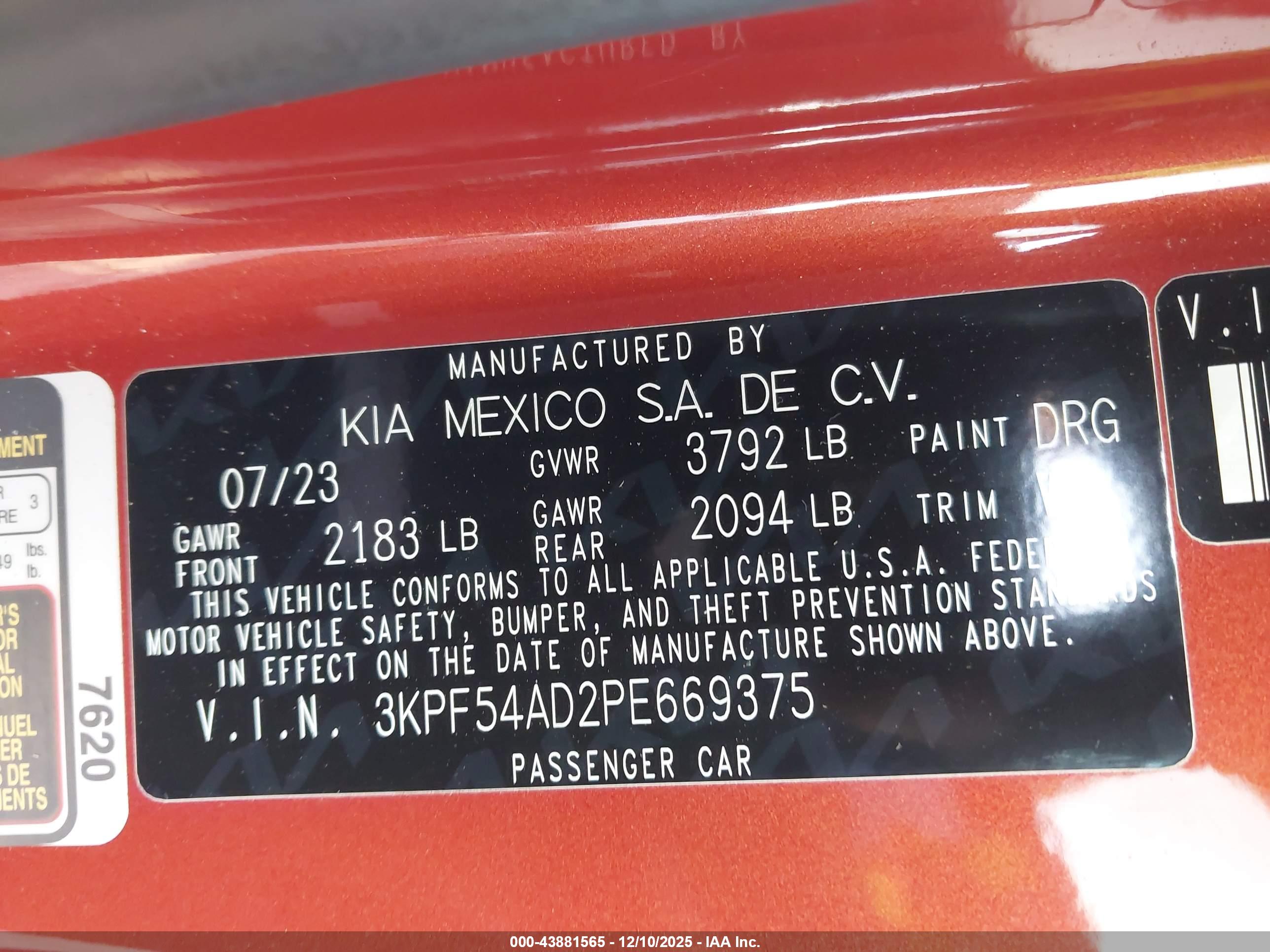 KIA FORTE image 9