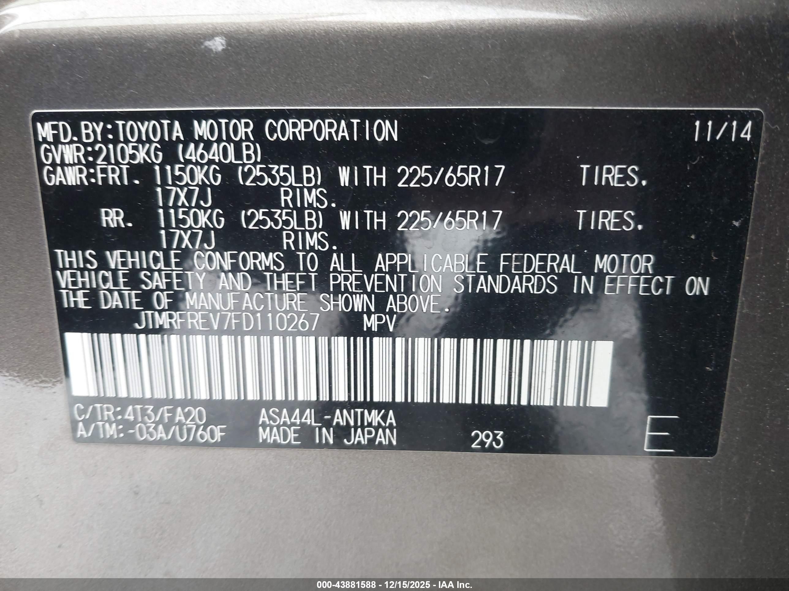 TOYOTA RAV4 image 9