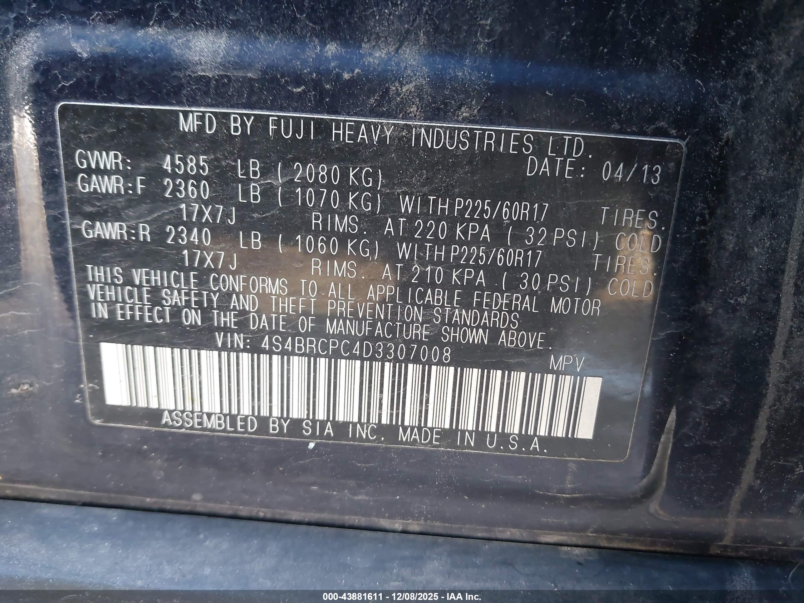 SUBARU OUTBACK image 9