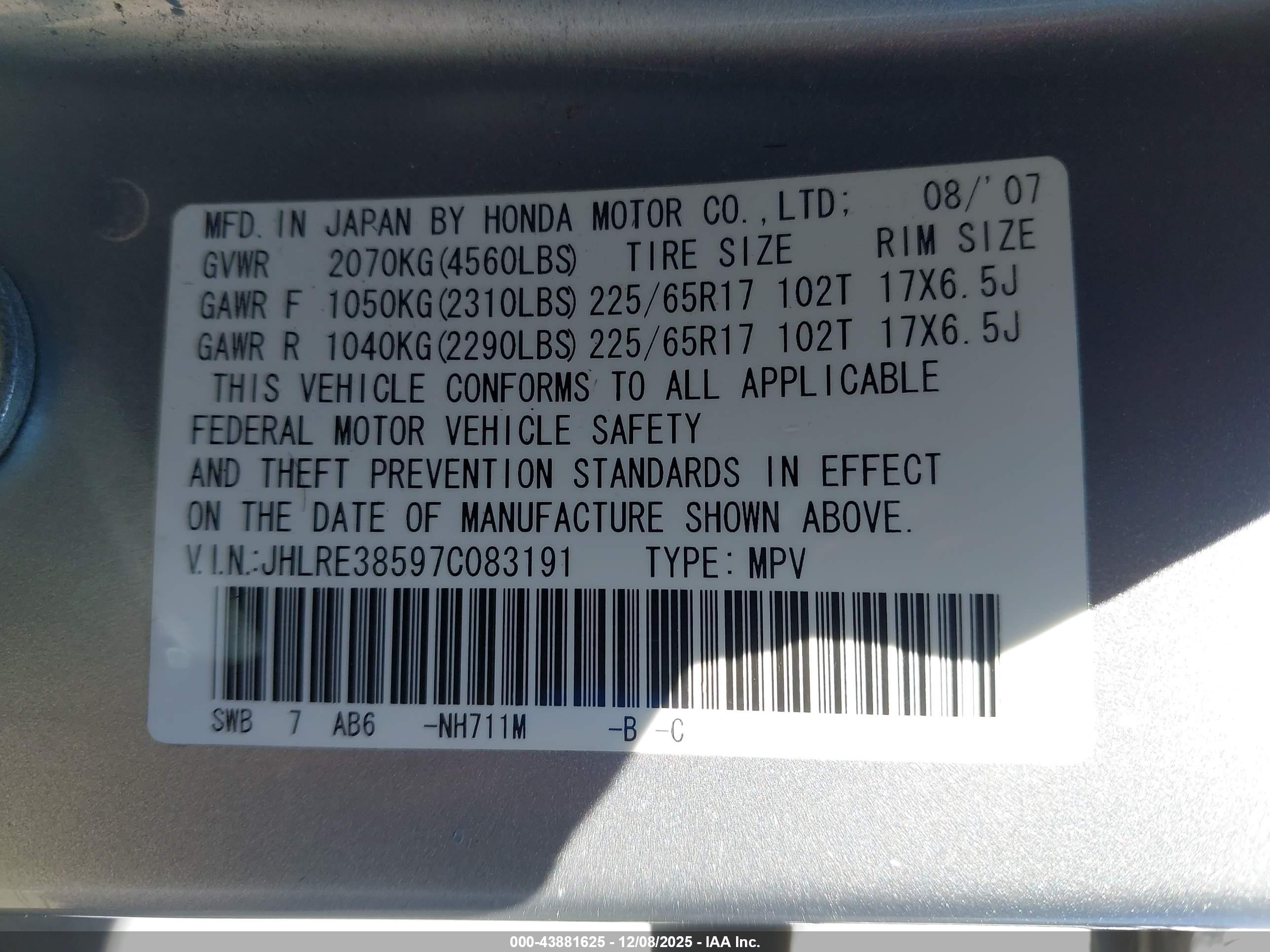 HONDA CR-V image 9