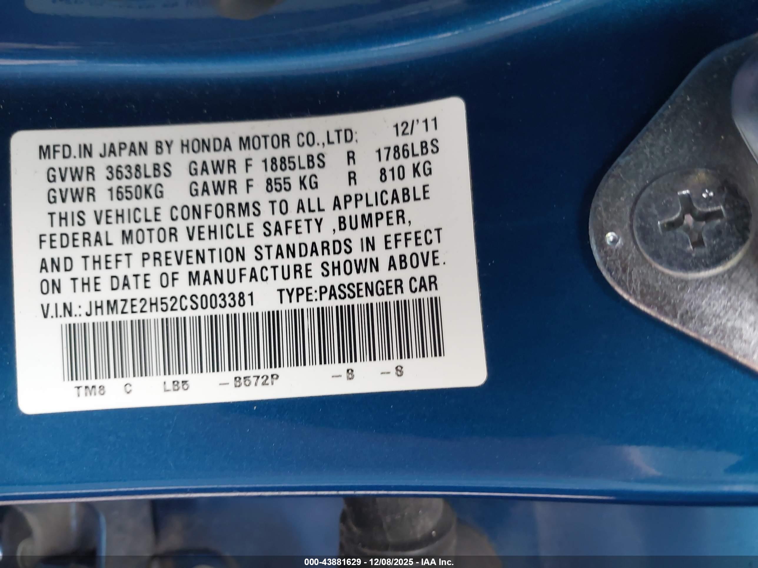 HONDA INSIGHT image 9