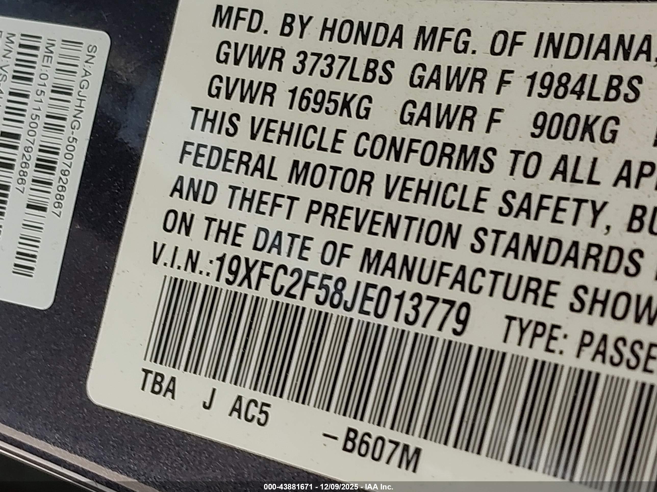 HONDA CIVIC image 9