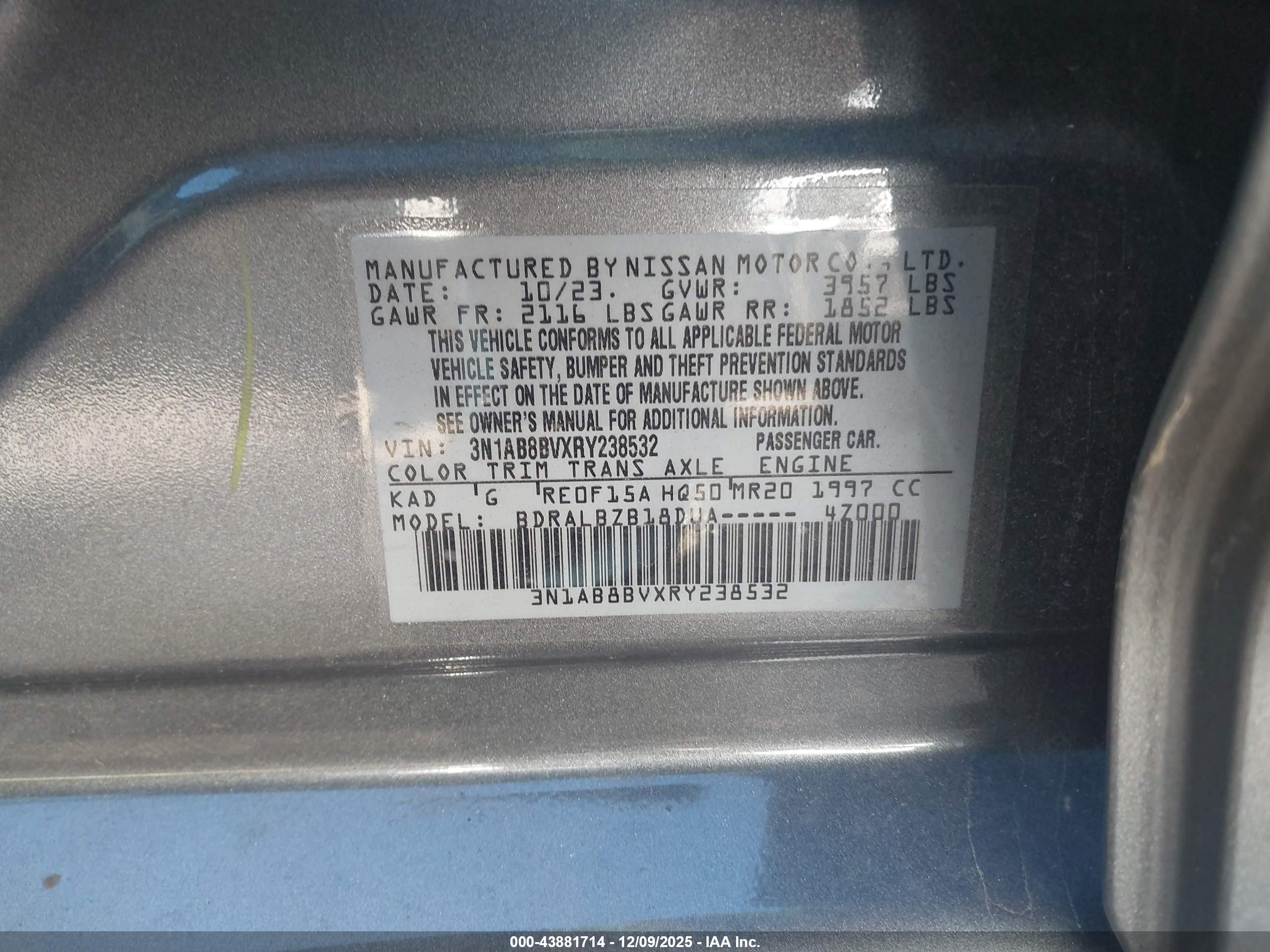NISSAN SENTRA image 9
