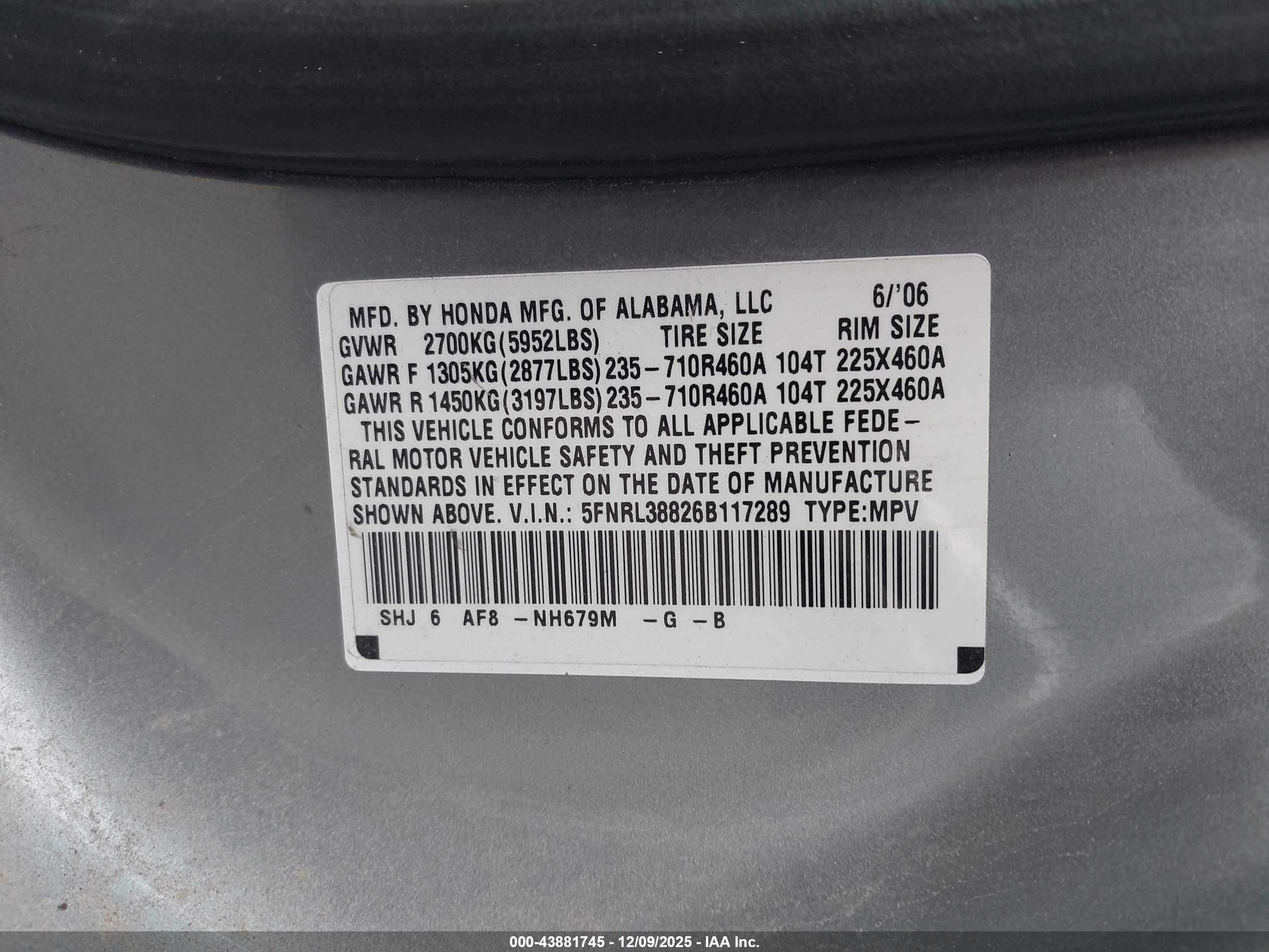 HONDA ODYSSEY image 9