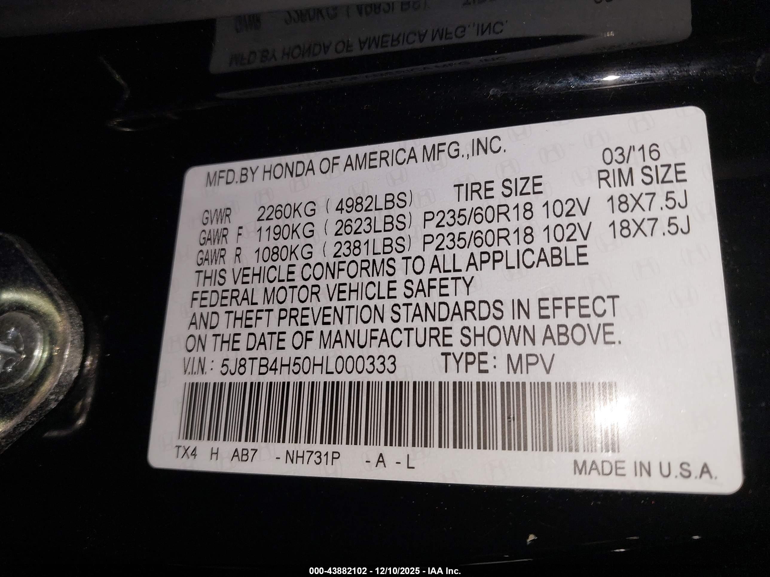 ACURA RDX image 9