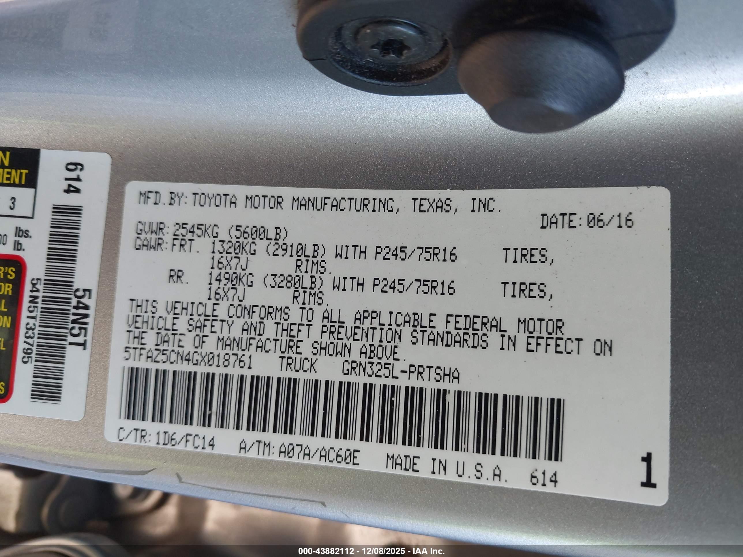 TOYOTA TACOMA image 9