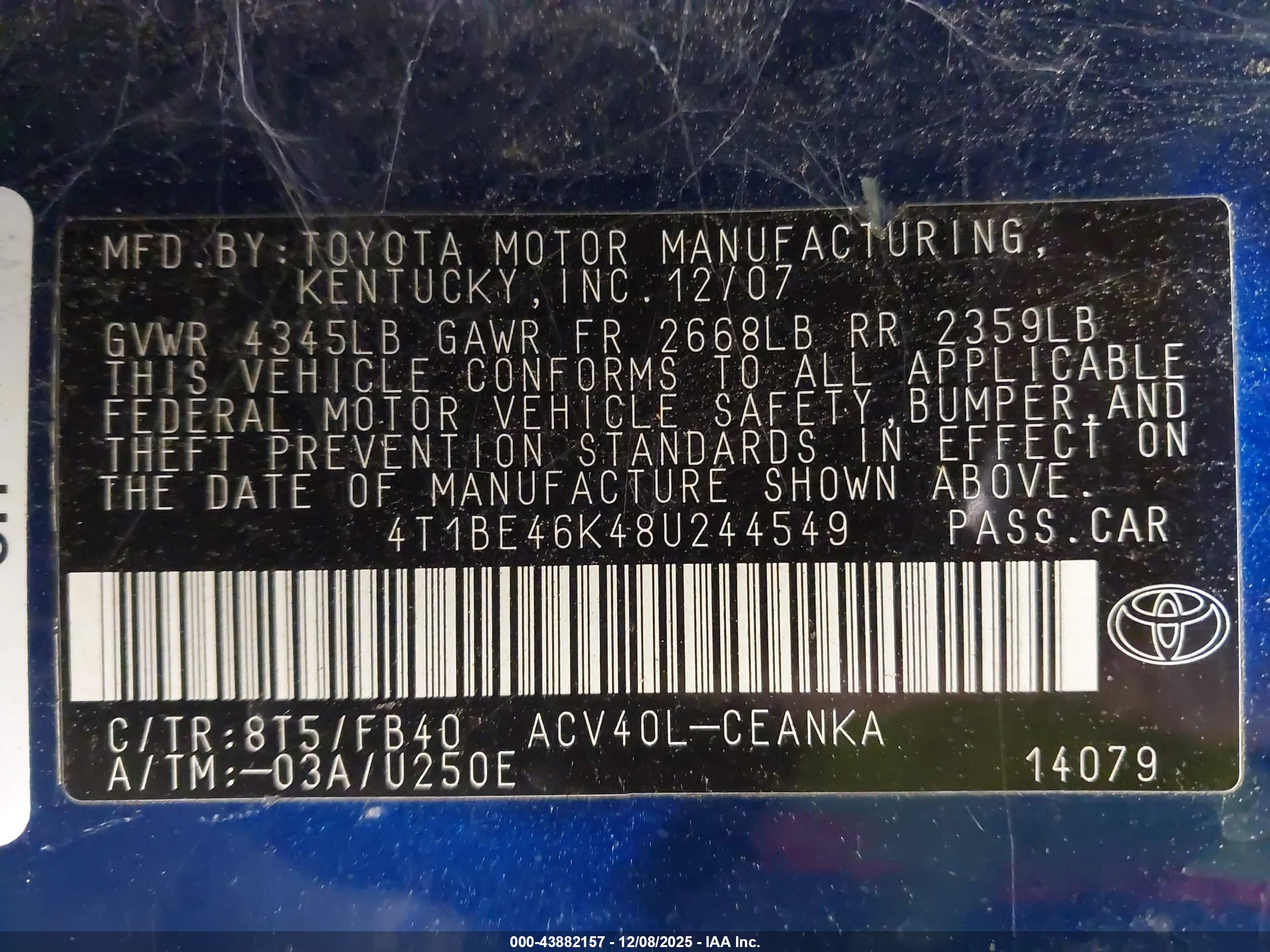 TOYOTA CAMRY image 9