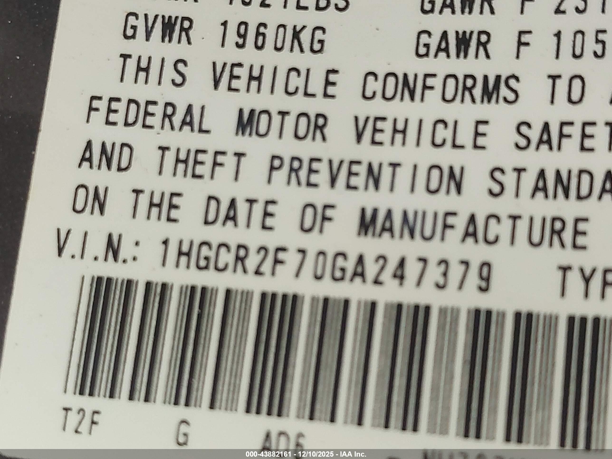 HONDA ACCORD image 9
