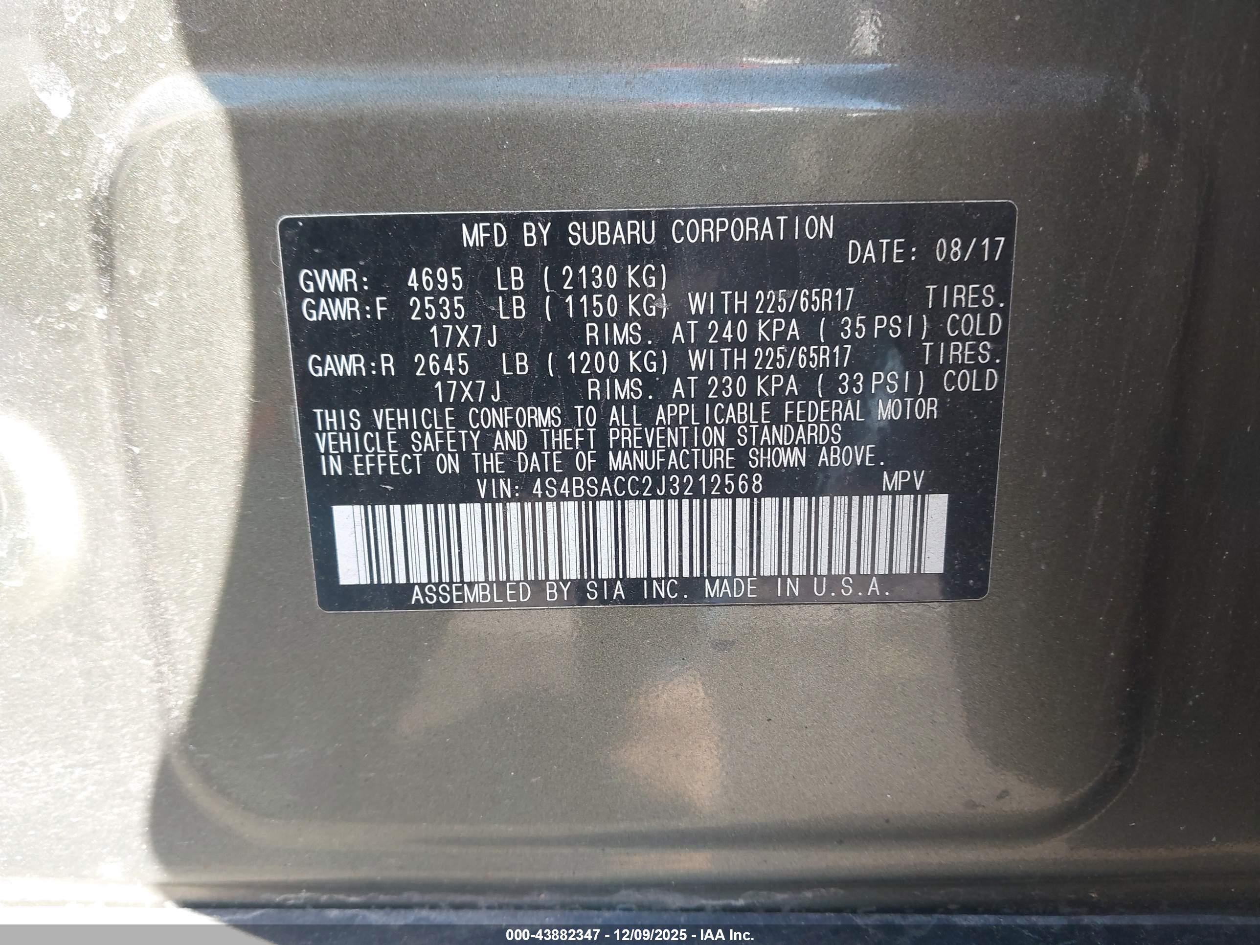 SUBARU OUTBACK image 9