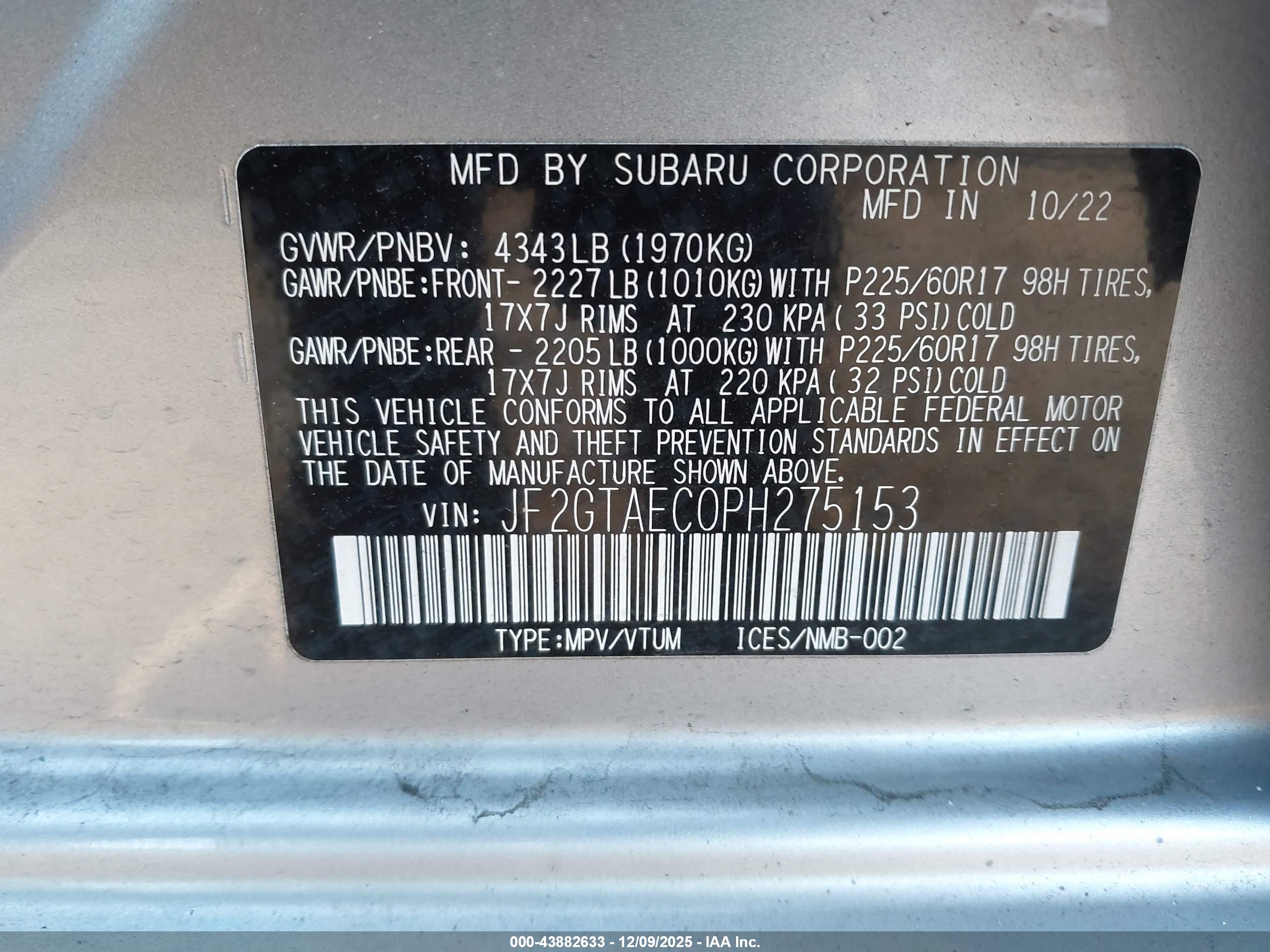SUBARU CROSSTREK image 9