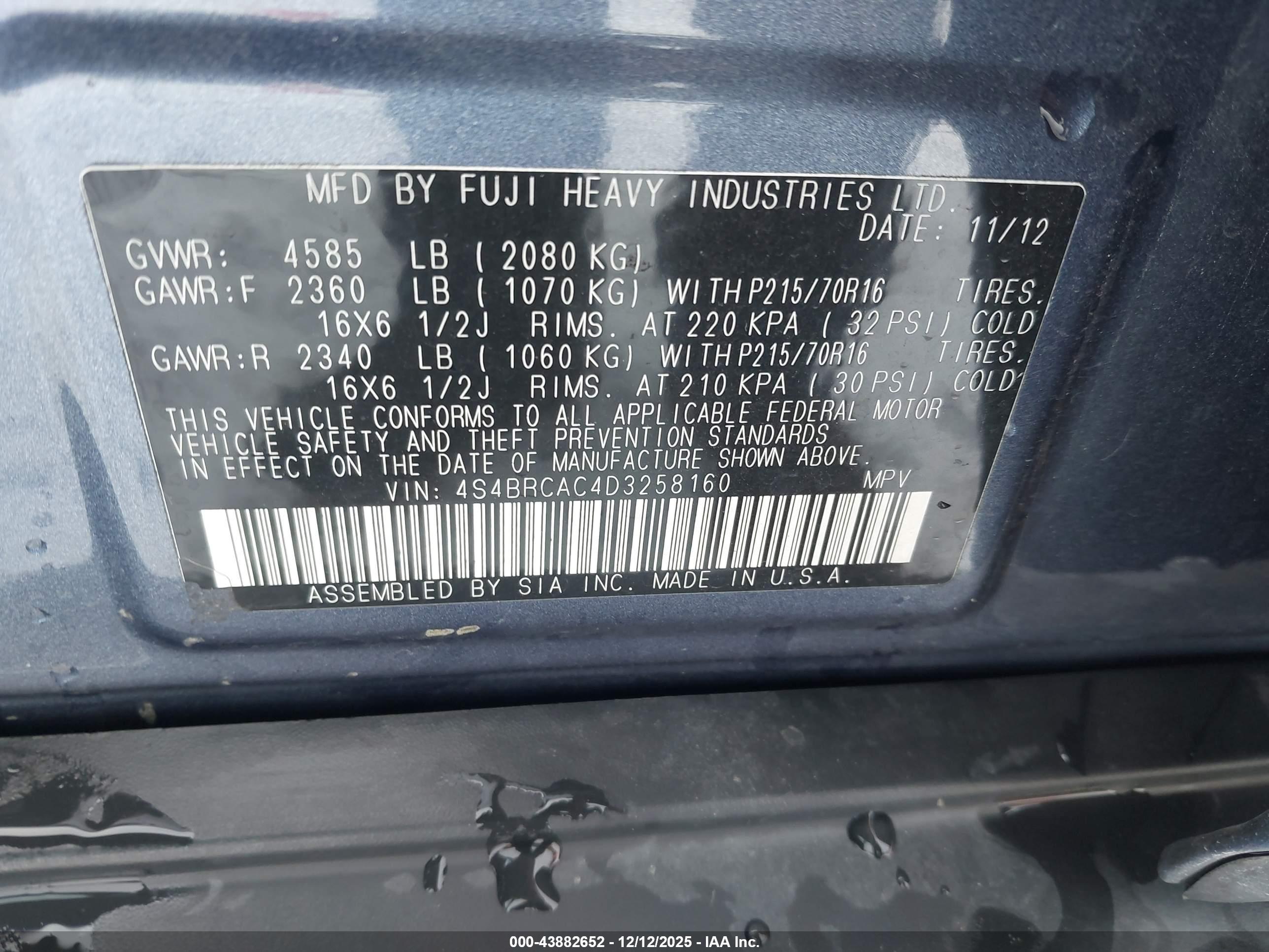 SUBARU OUTBACK image 9