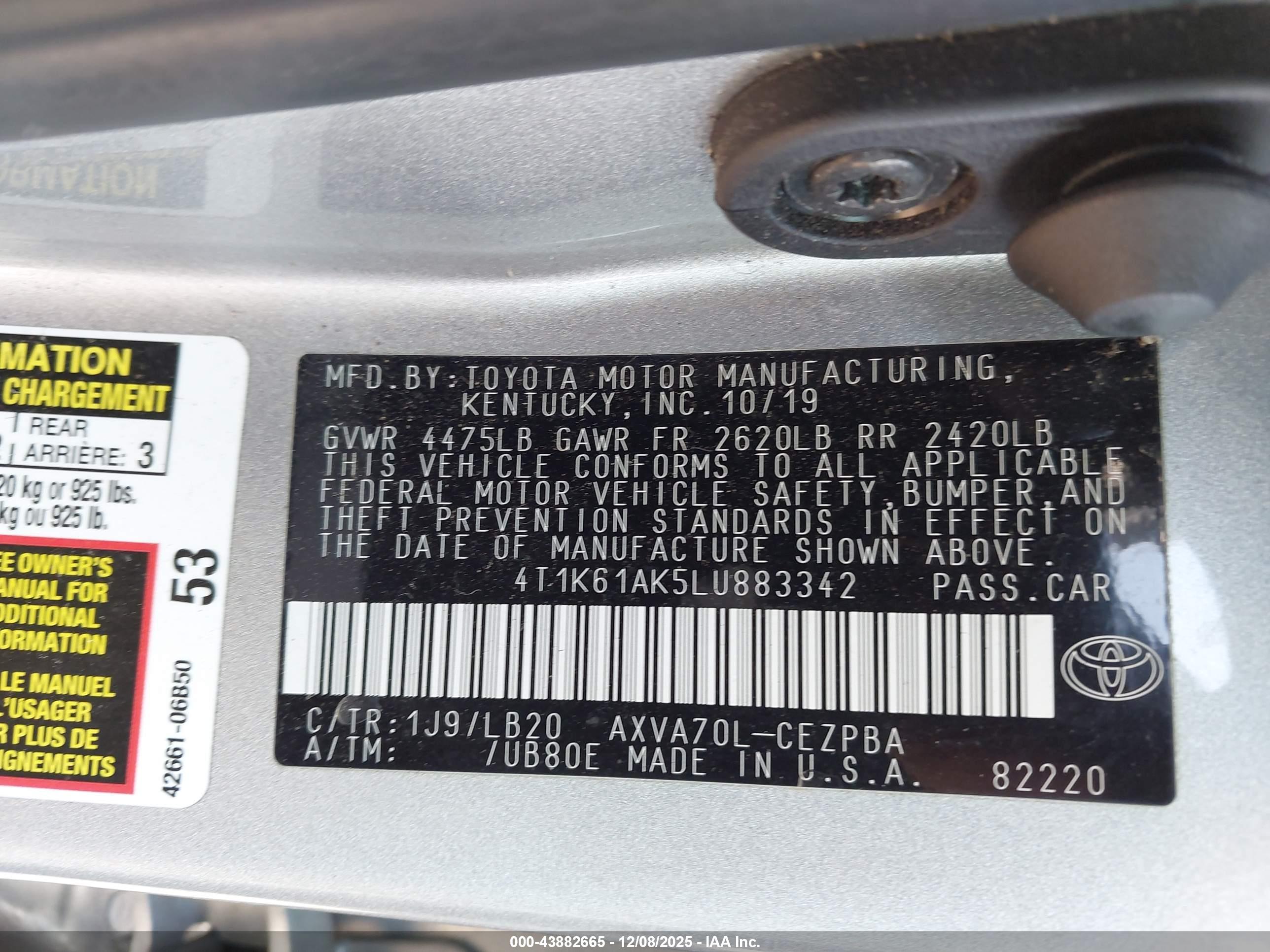 TOYOTA CAMRY image 9