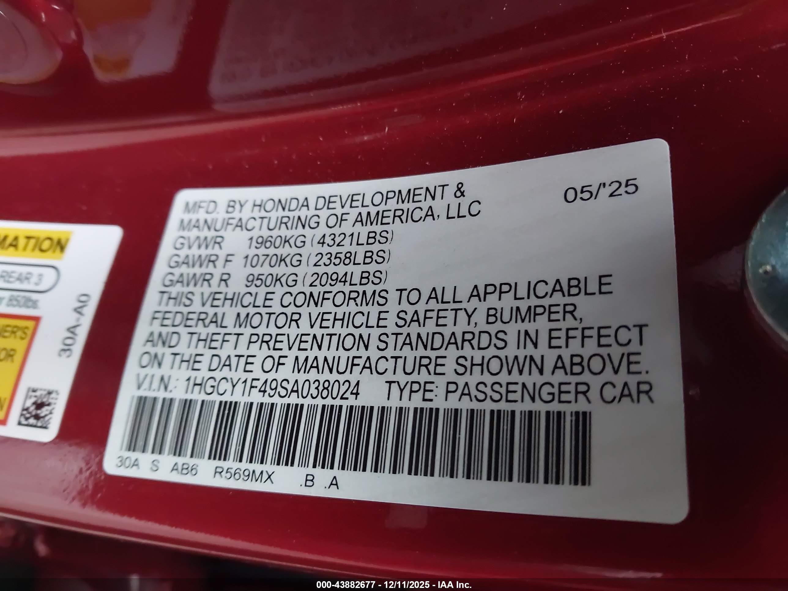HONDA ACCORD image 9