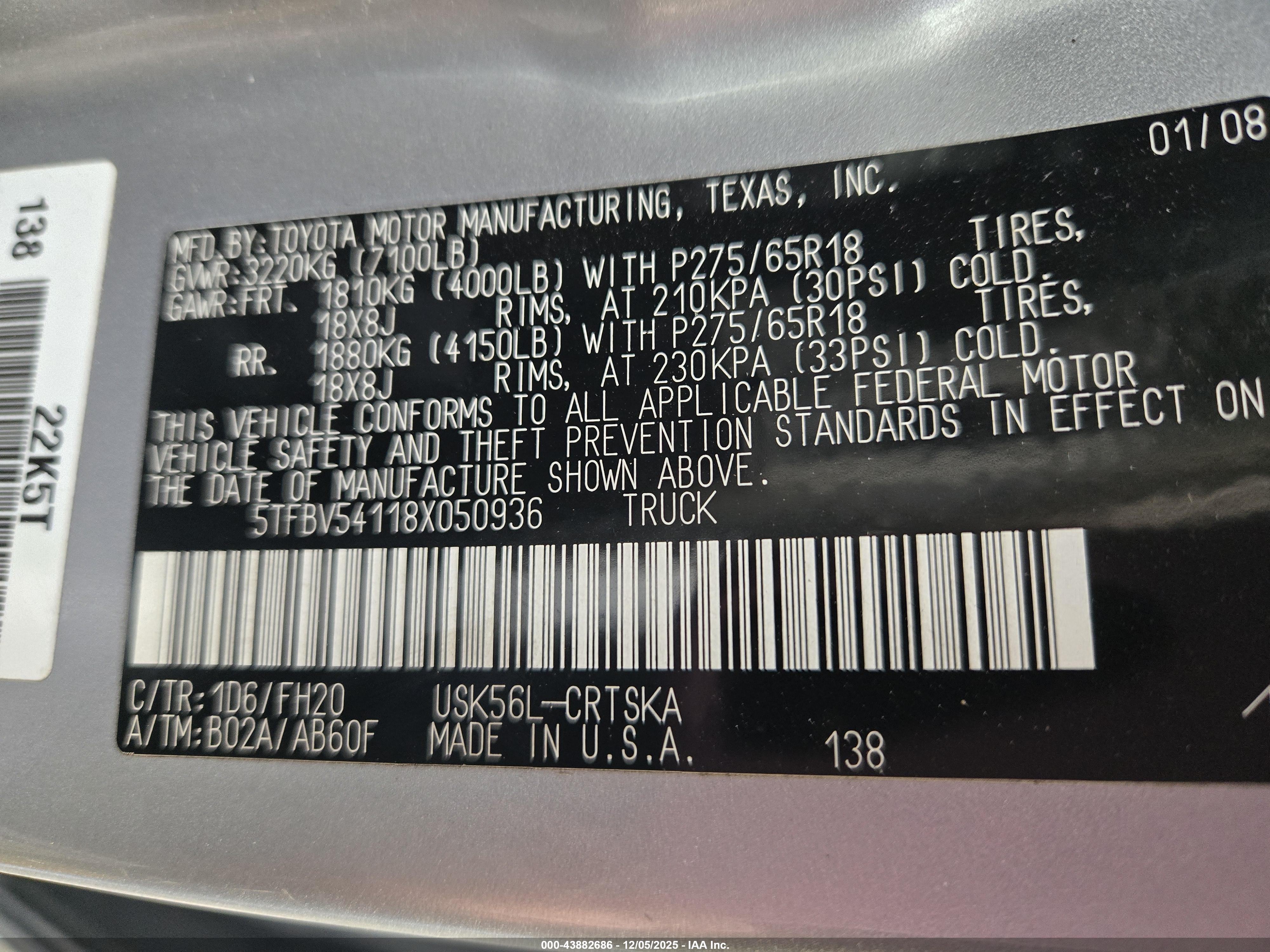 TOYOTA TUNDRA image 9