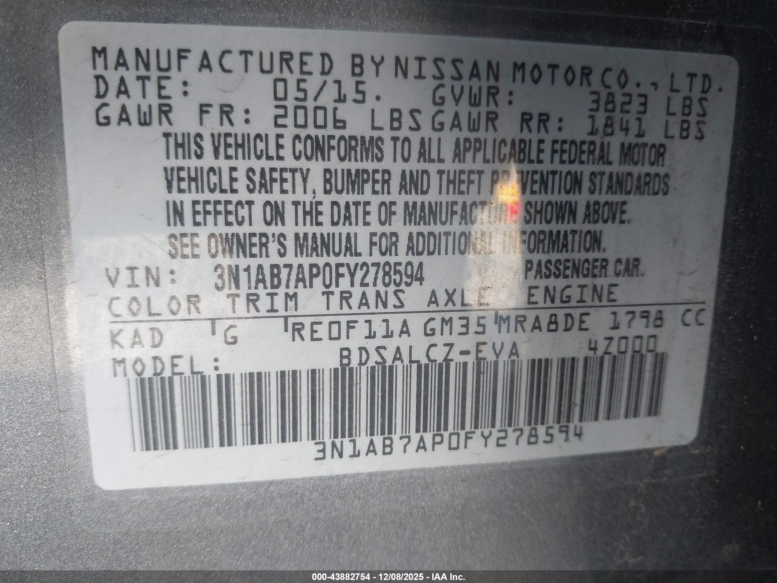 NISSAN SENTRA image 9