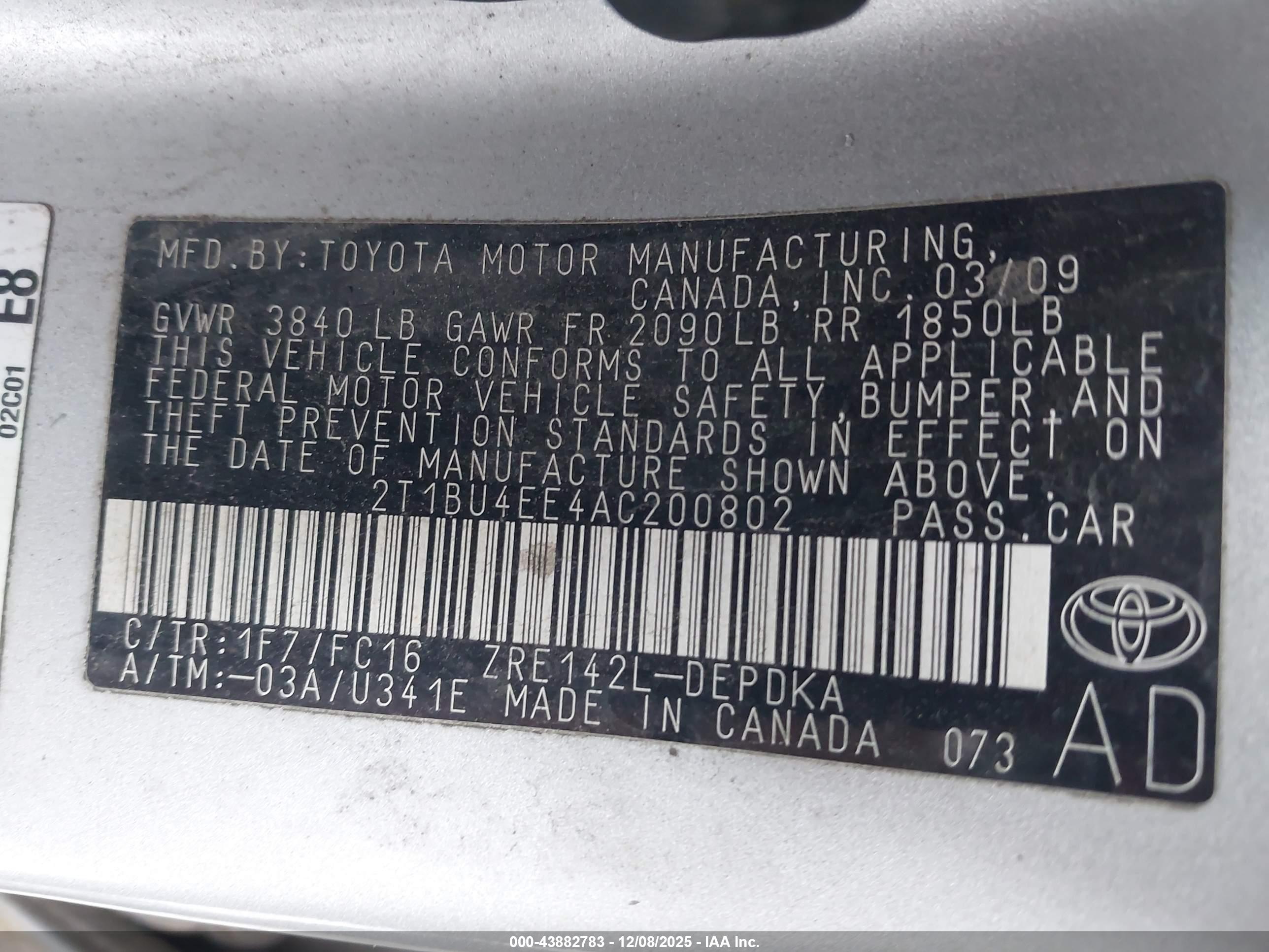 TOYOTA COROLLA image 9