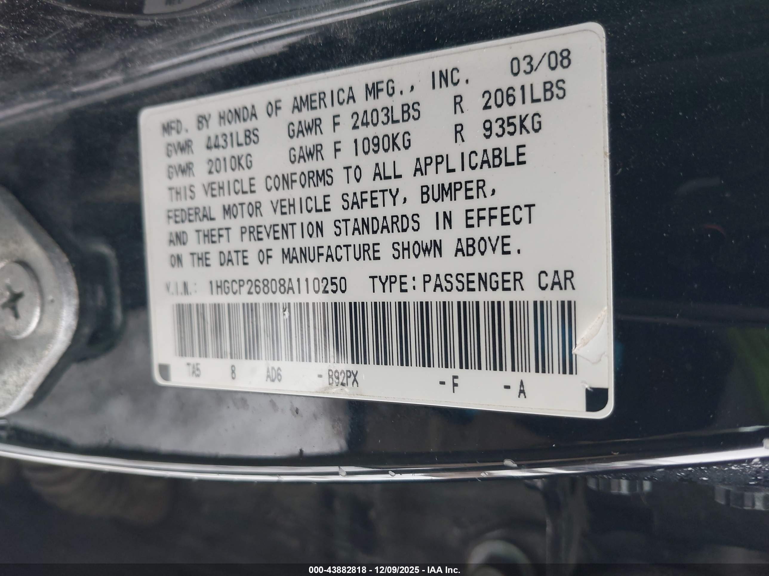 HONDA ACCORD image 9
