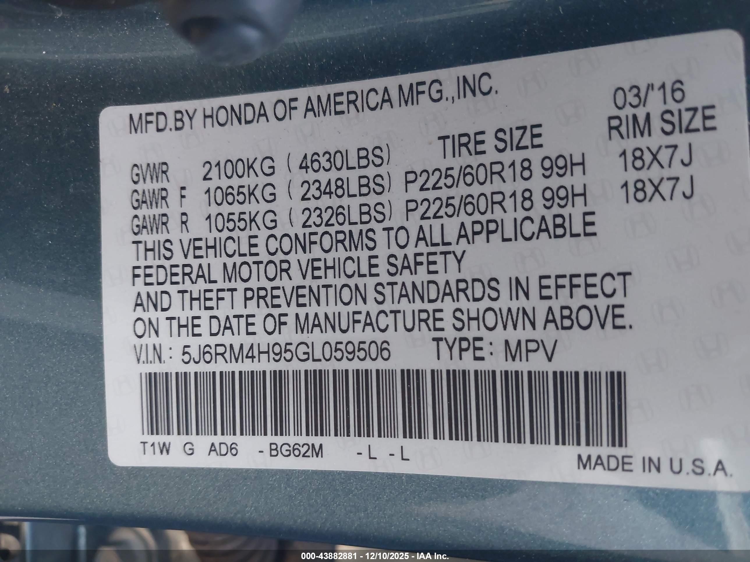 HONDA CR-V image 9