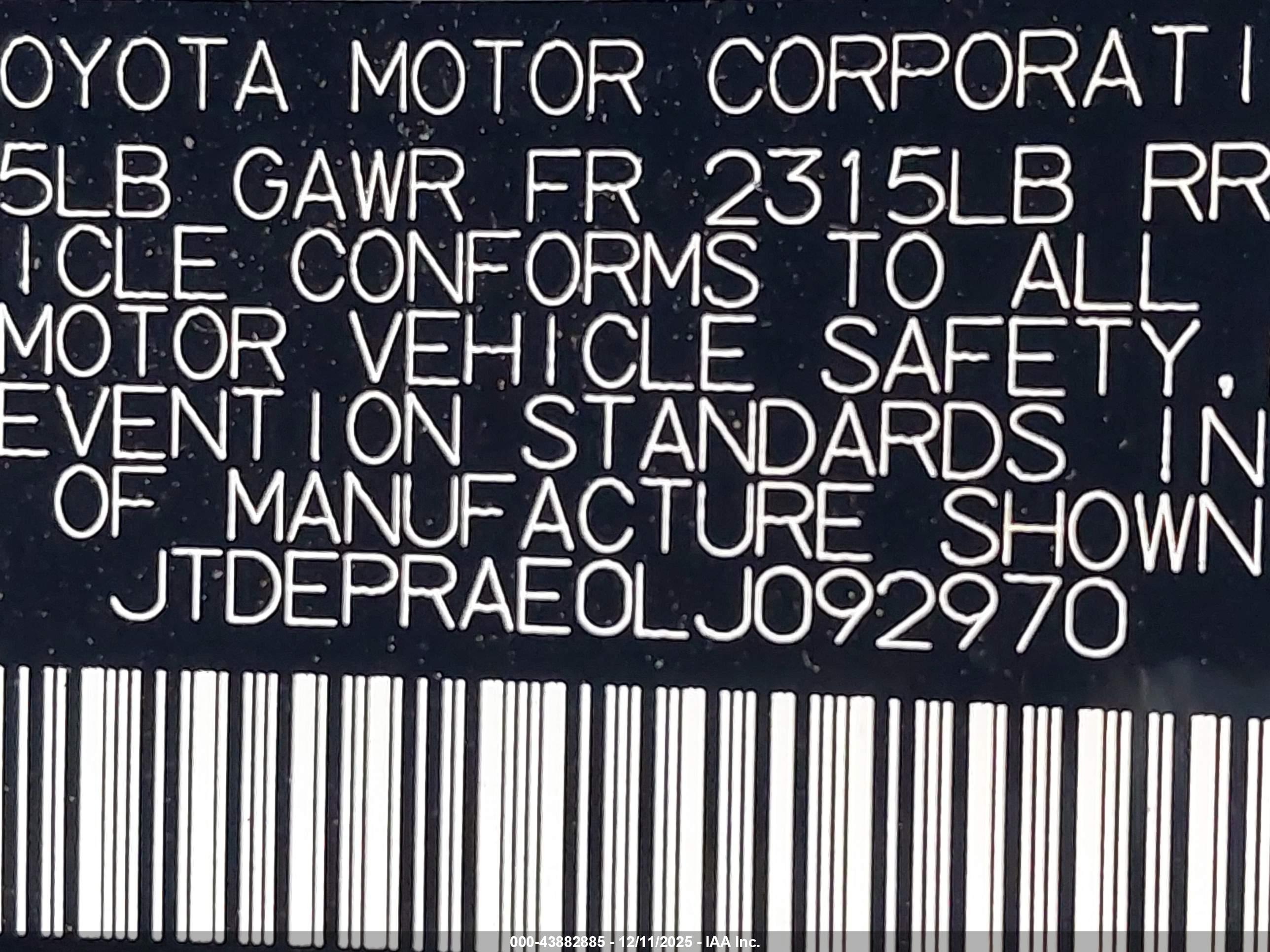 TOYOTA COROLLA image 9