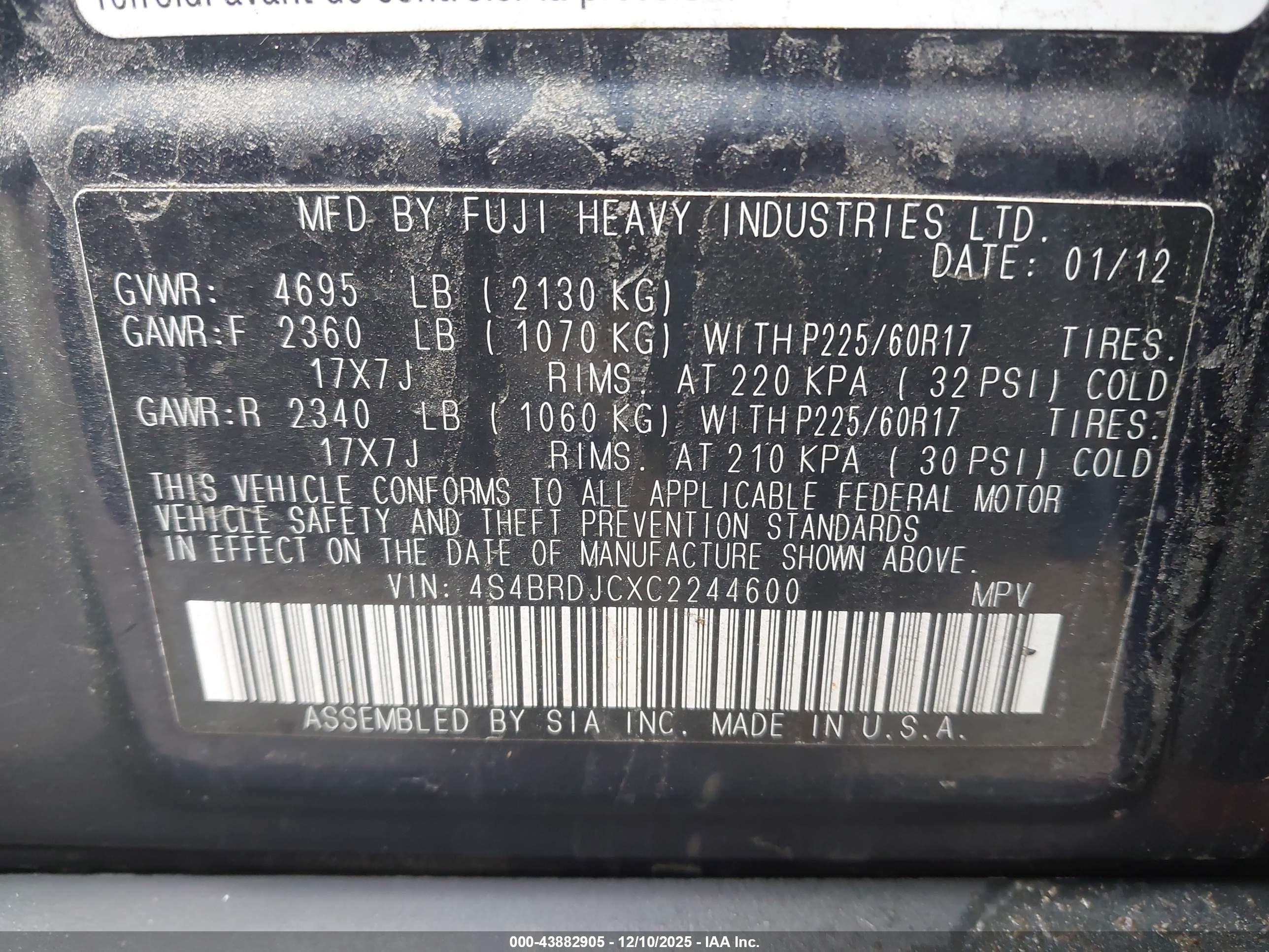 SUBARU OUTBACK image 9