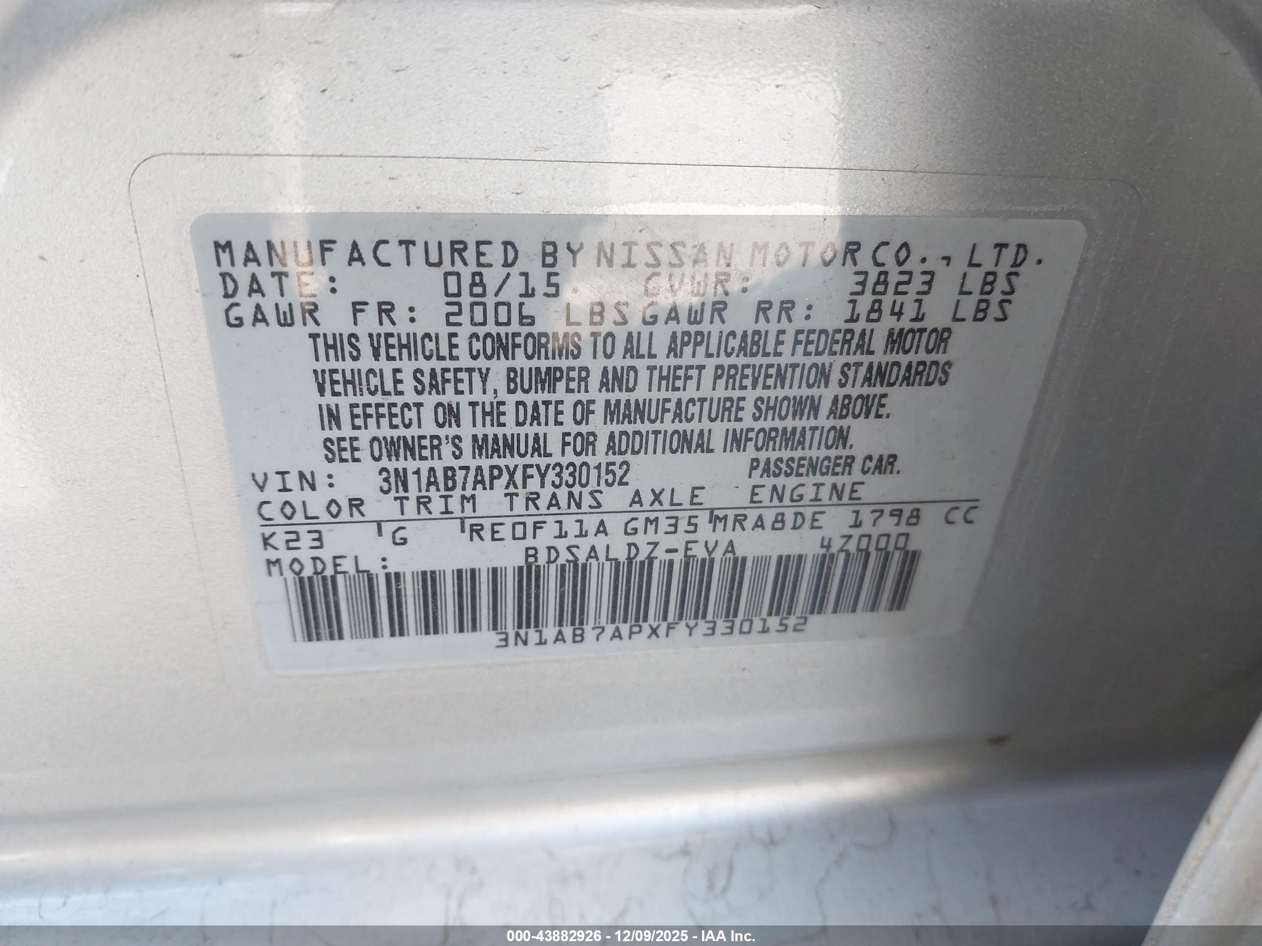 NISSAN SENTRA image 9