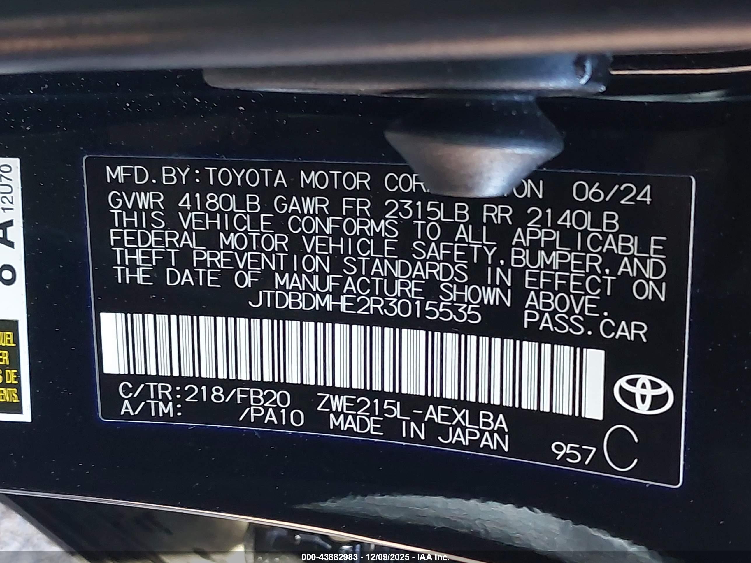 TOYOTA COROLLA image 9