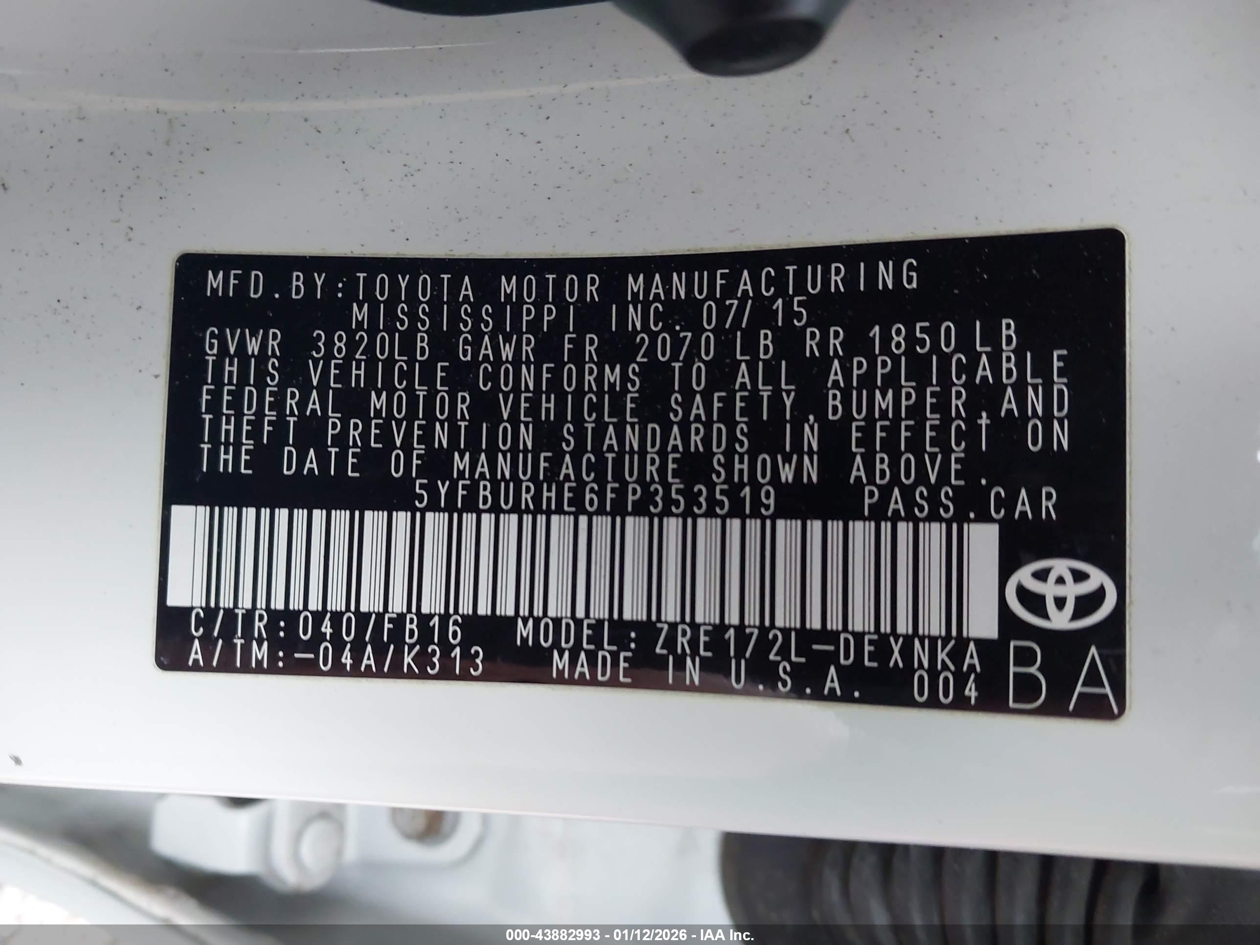 TOYOTA COROLLA image 9