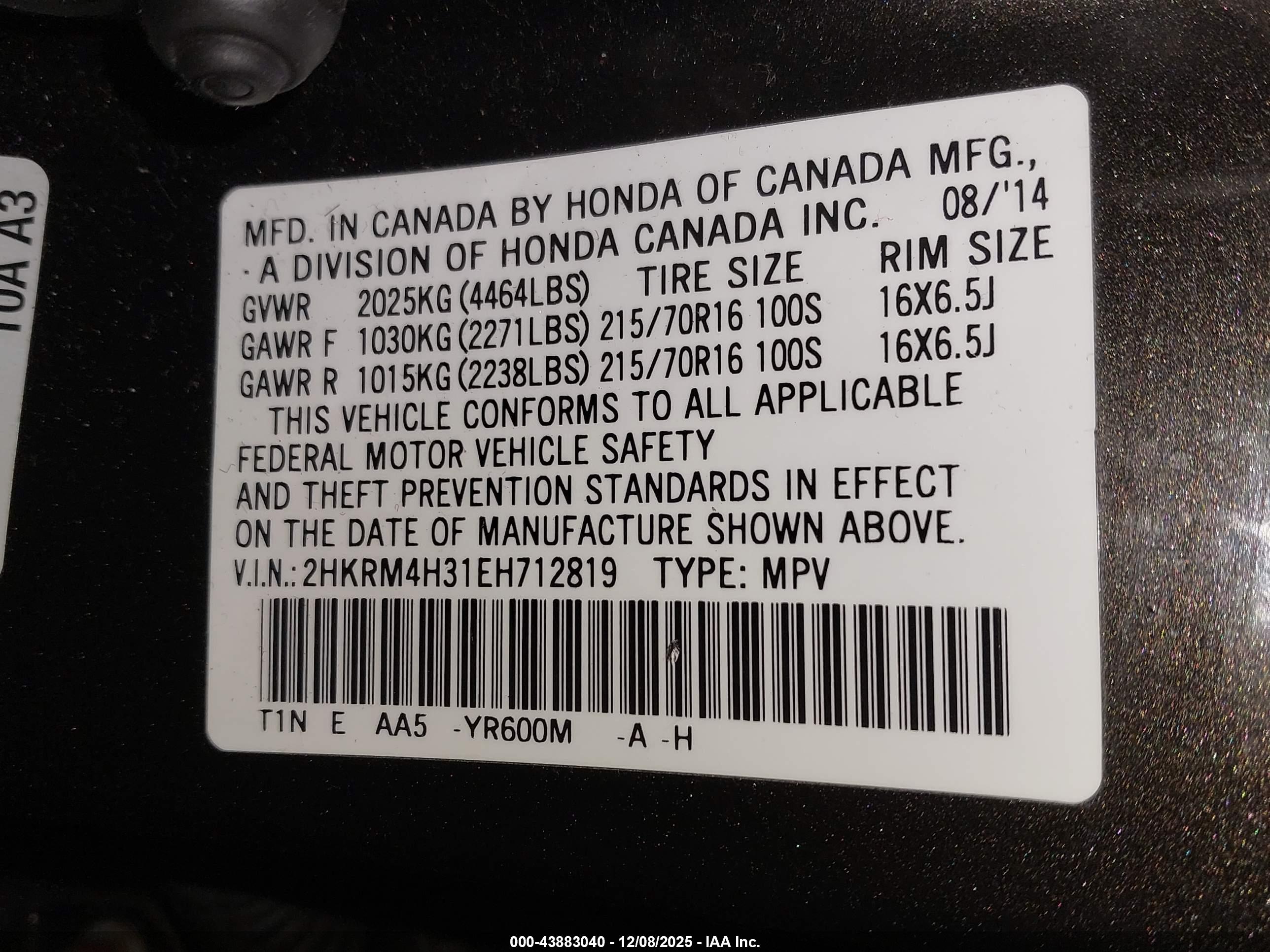 HONDA CR-V image 9