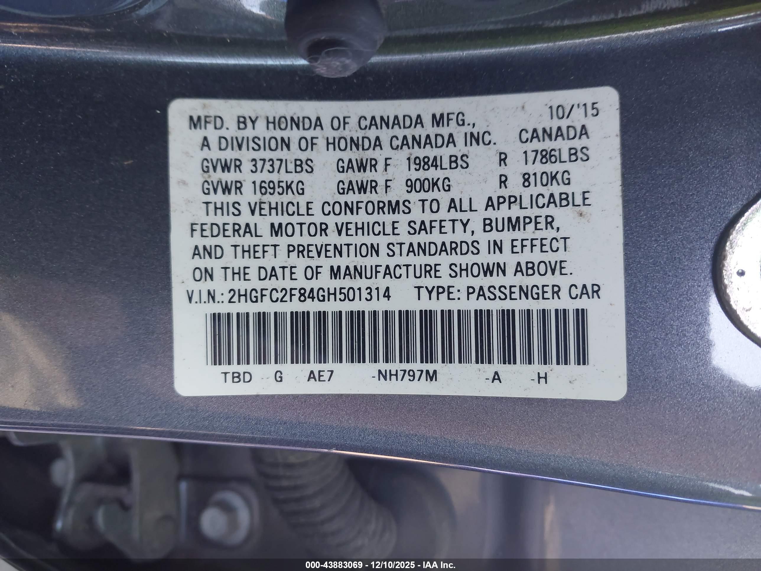 HONDA CIVIC image 9