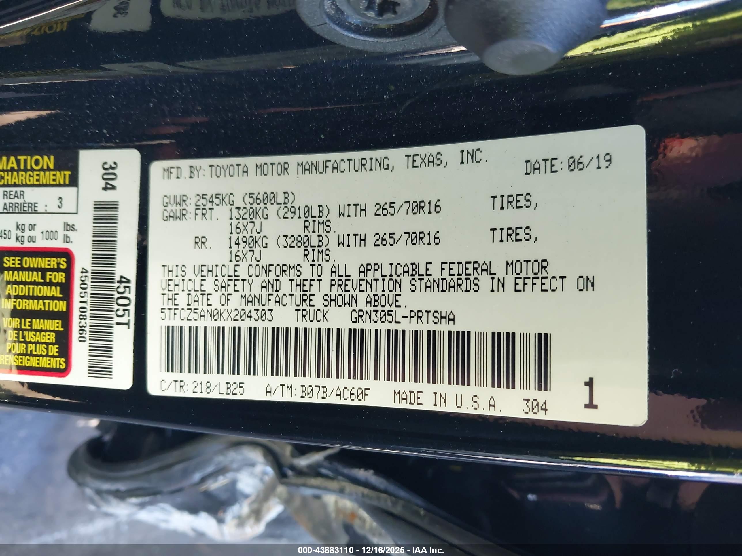 TOYOTA TACOMA image 9