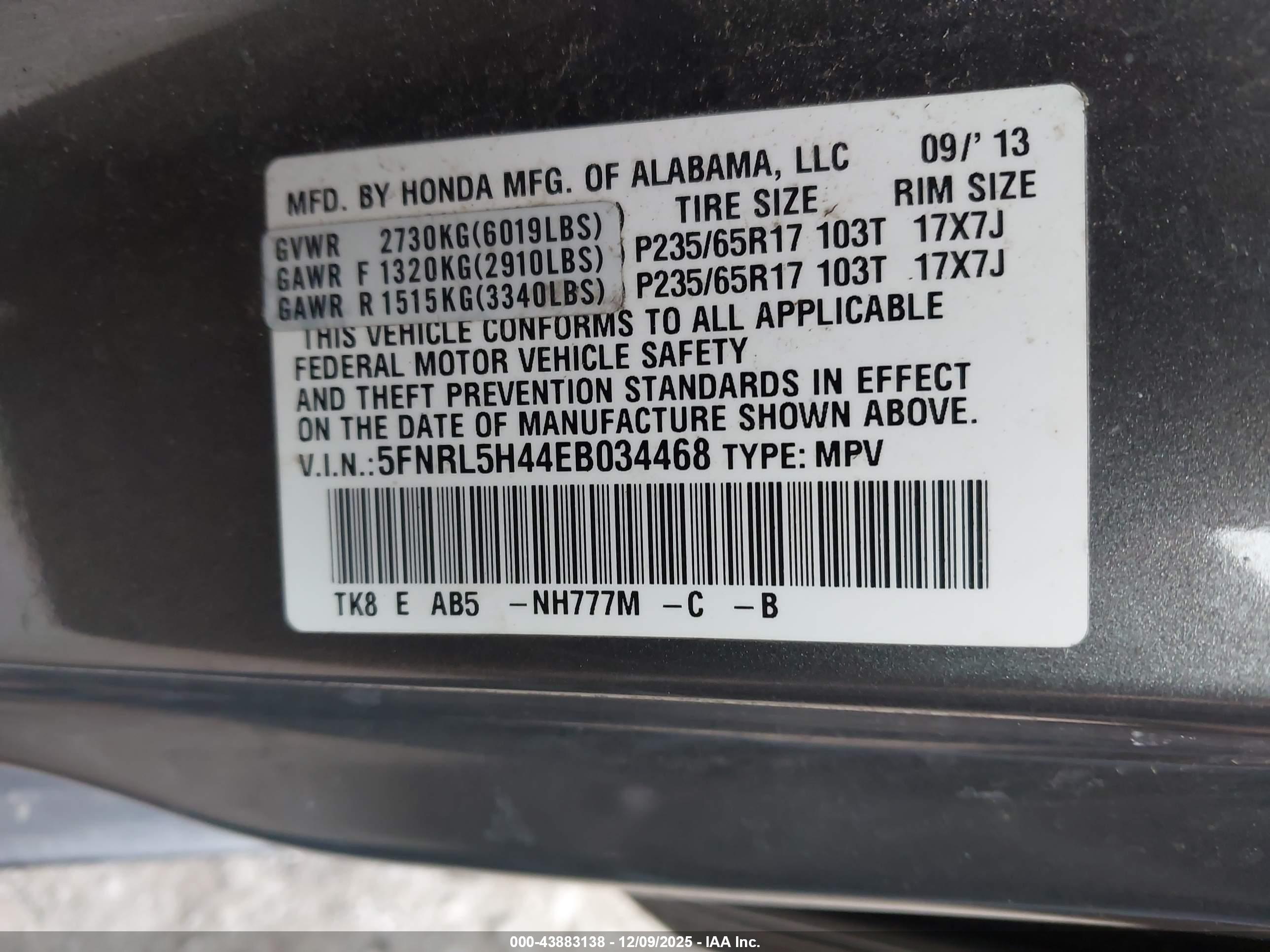 HONDA ODYSSEY image 9