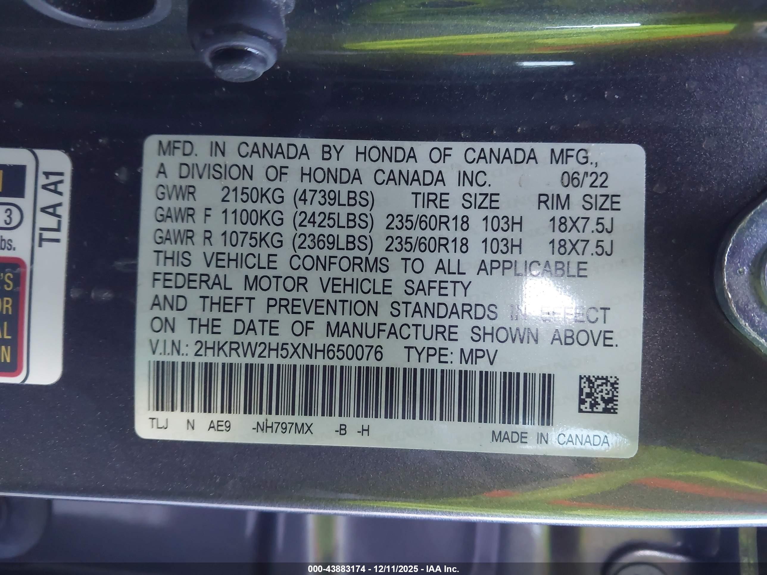 HONDA CR-V image 9