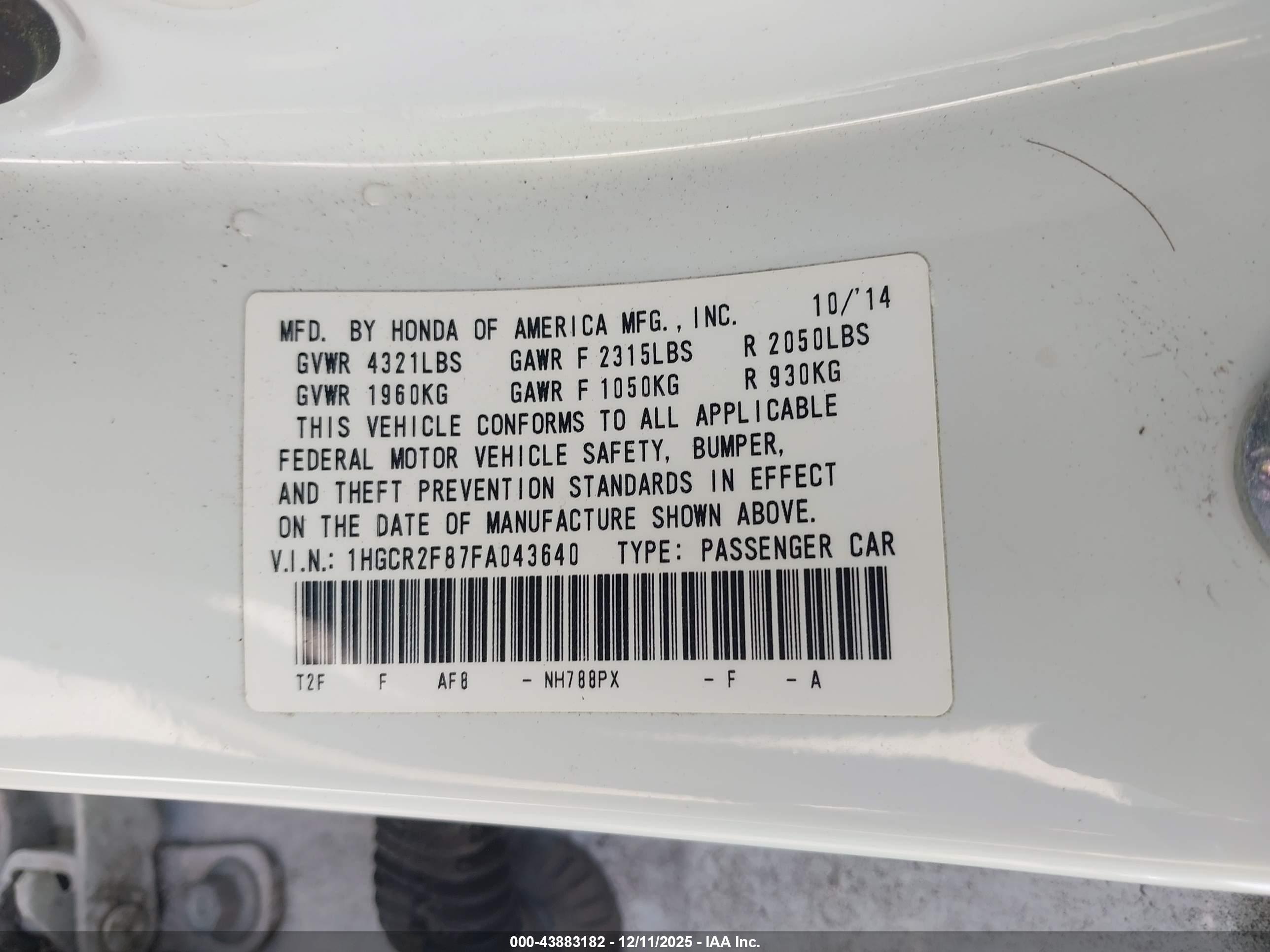 HONDA ACCORD image 9