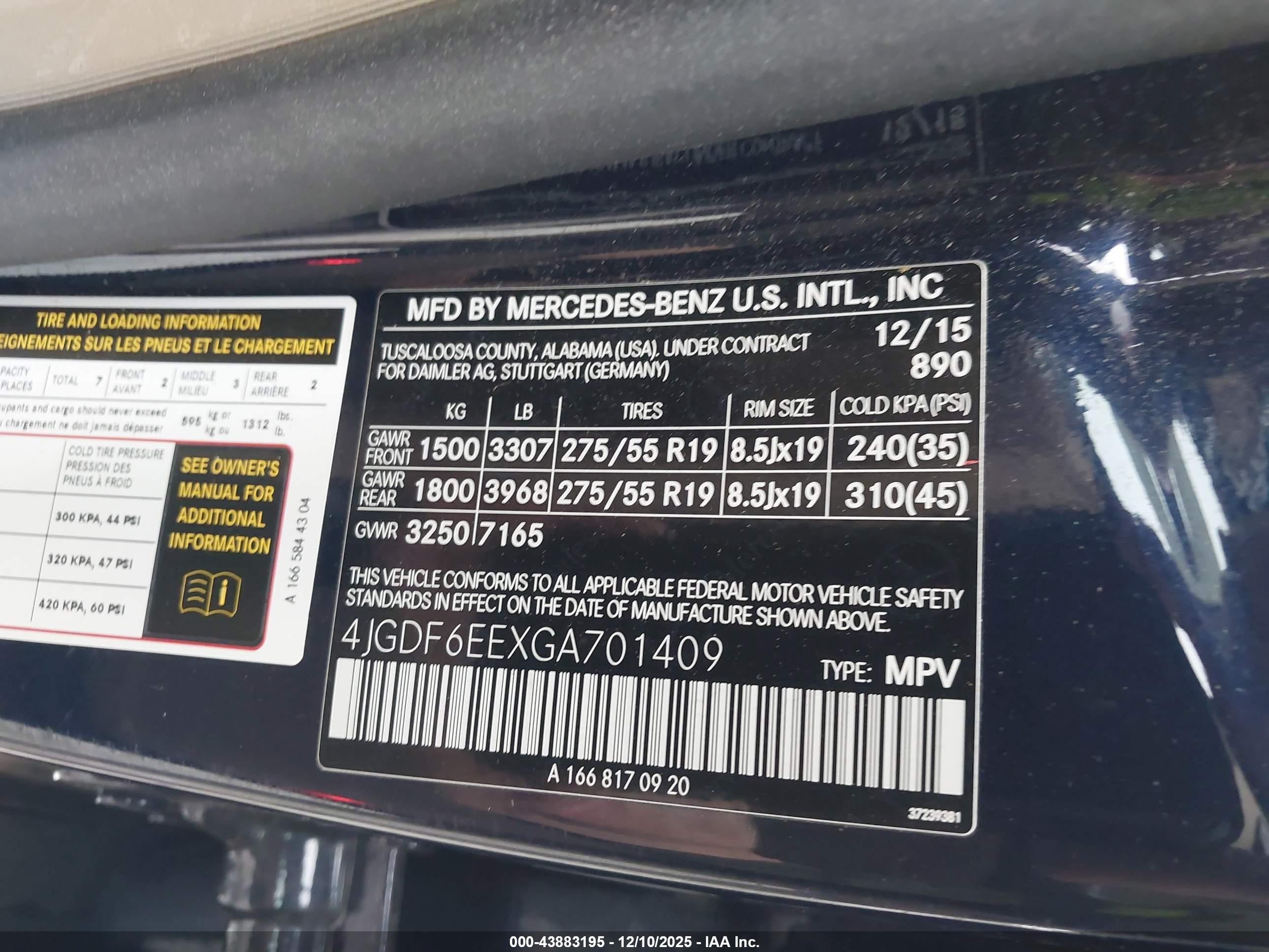MERCEDES-BENZ GL image 9